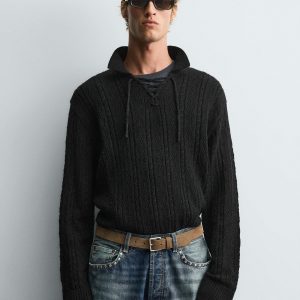 TEXTURED KNIT CORD POLO SHIRT MARO