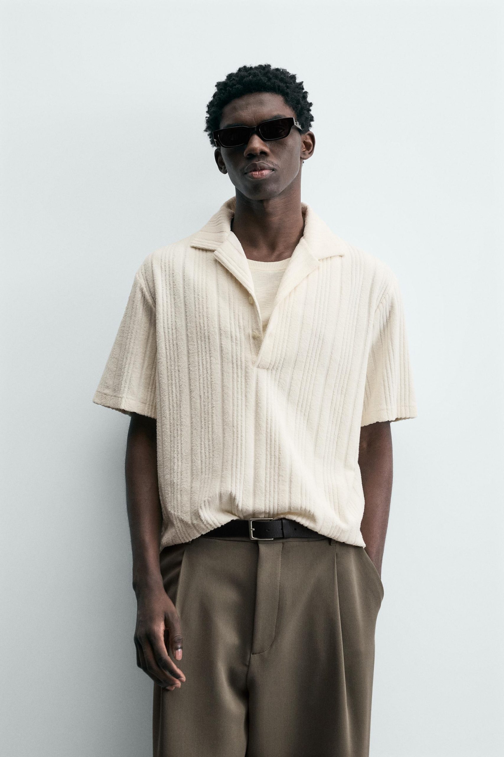 Textured Relaxed Fit Polo Shirt MARO