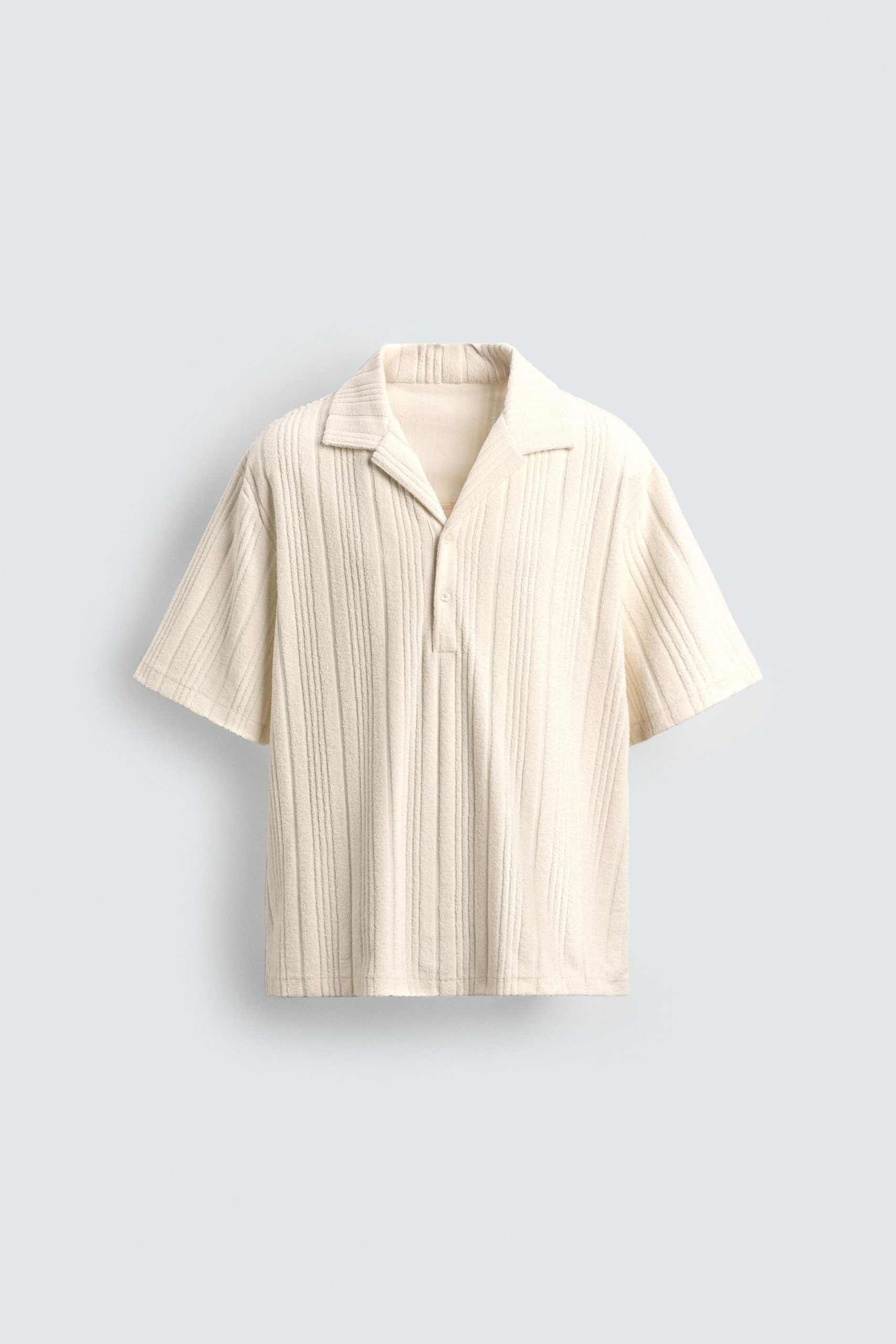 Textured Relaxed Fit Polo Shirt MARO - Ảnh 9