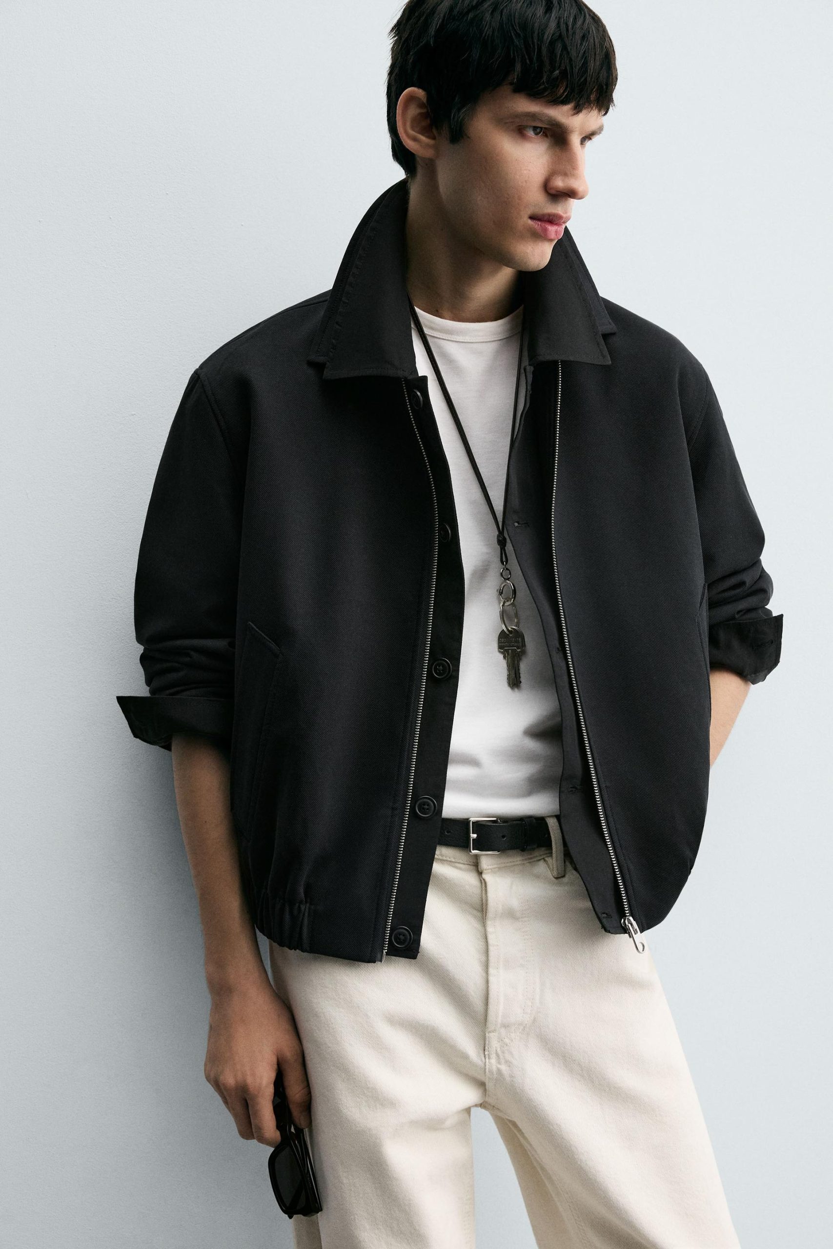 Textured Twill Jacket MARO - Ảnh 5