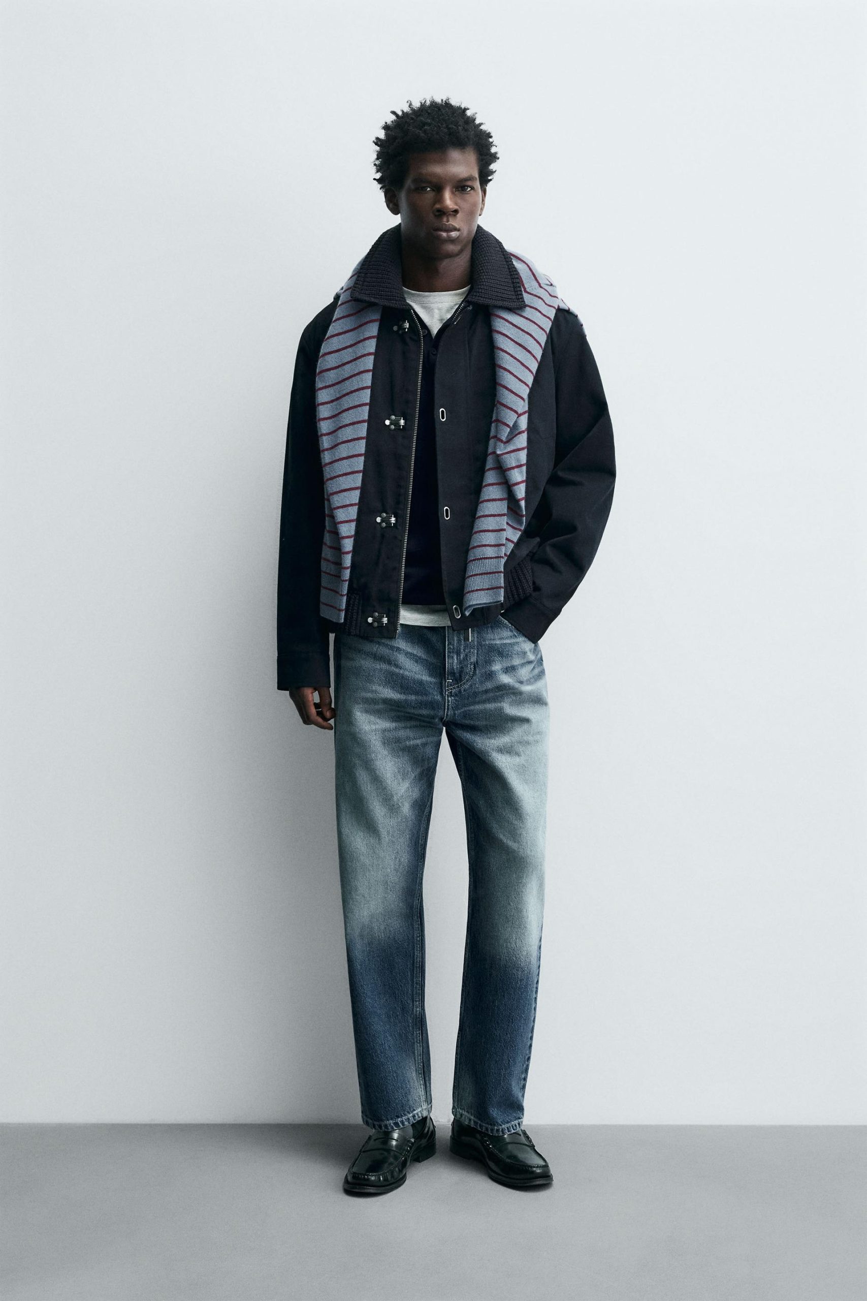 Toggle Jacket With Contrast Collar MARO - Ảnh 2