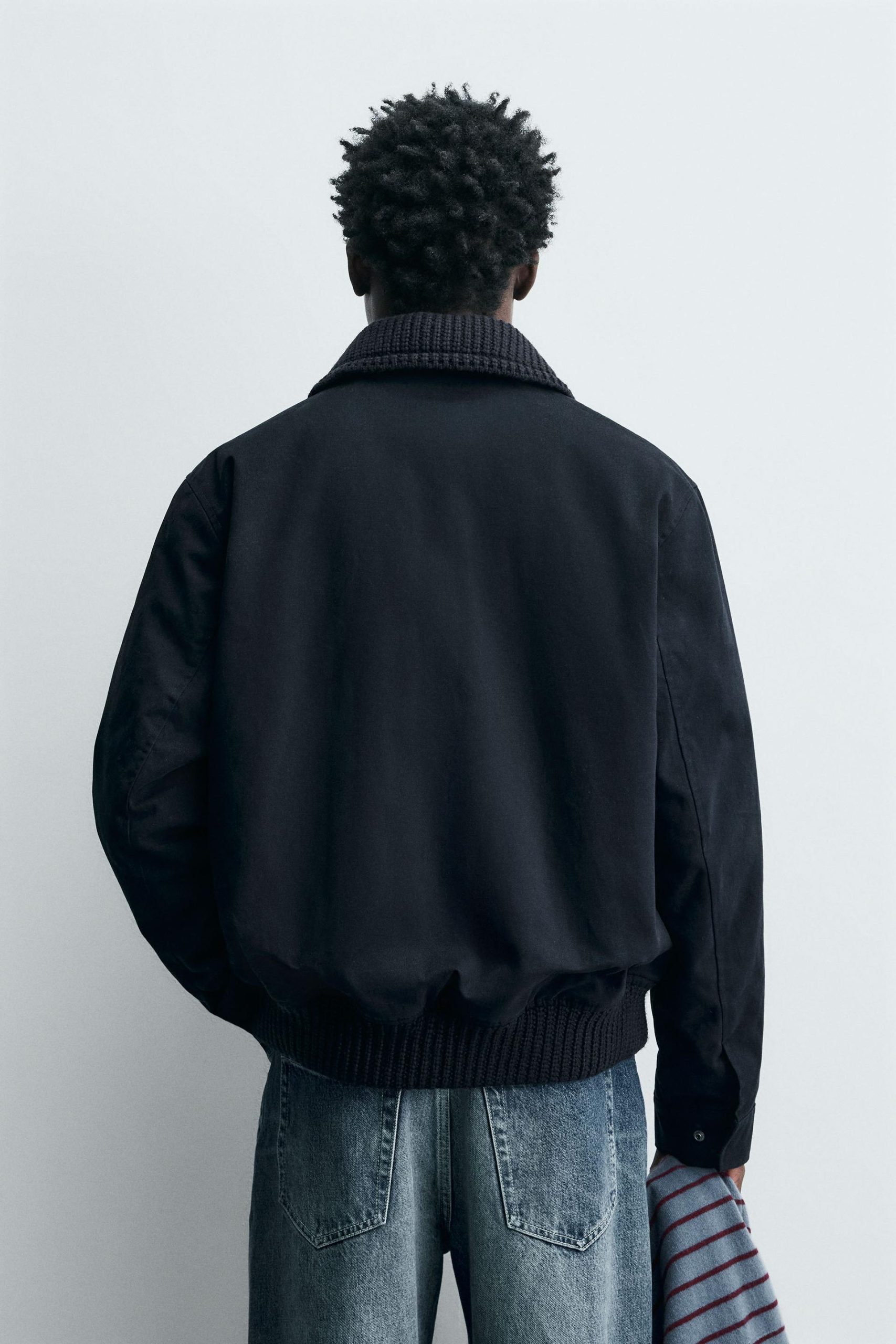 Toggle Jacket With Contrast Collar MARO - Ảnh 4