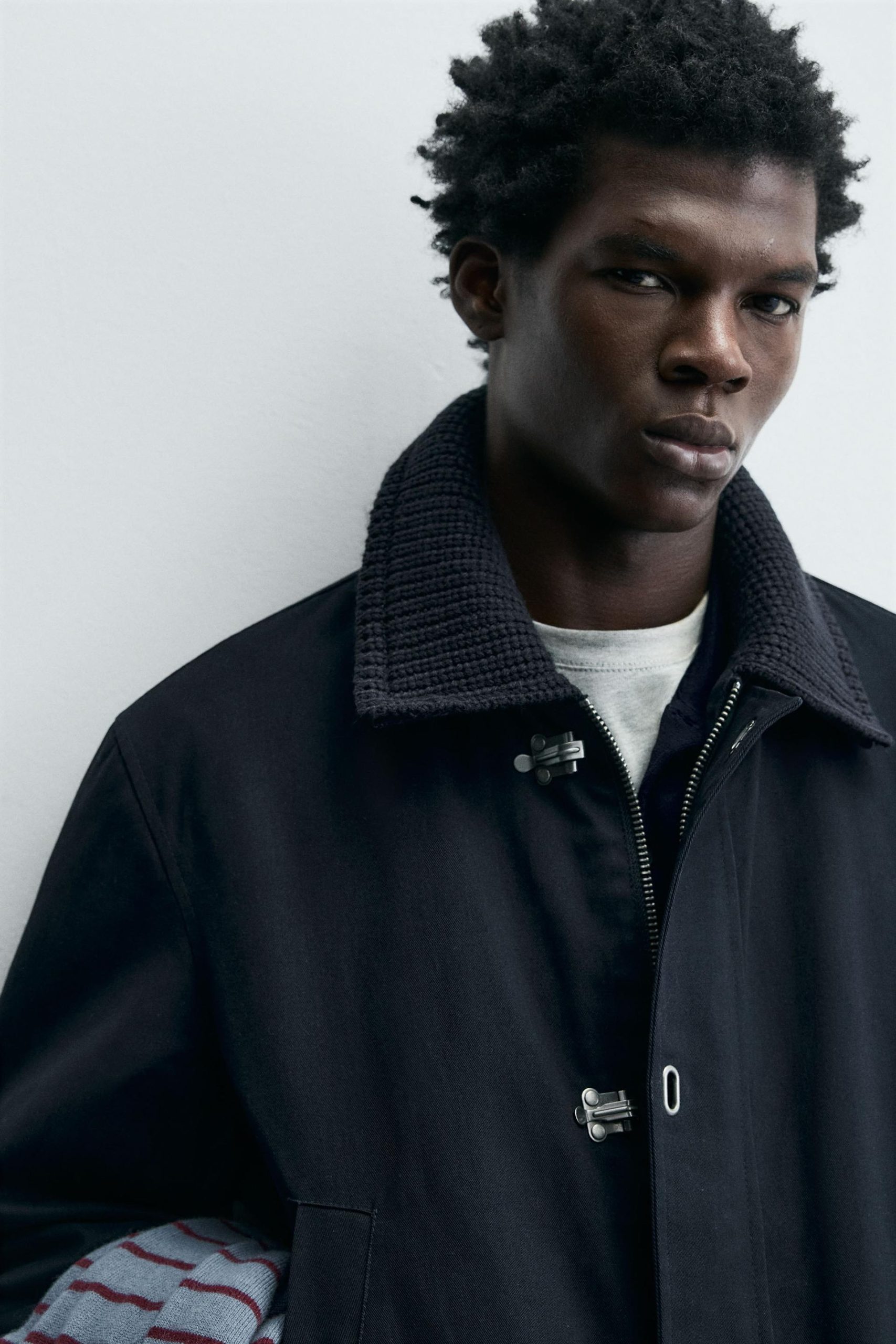 Toggle Jacket With Contrast Collar MARO - Ảnh 6