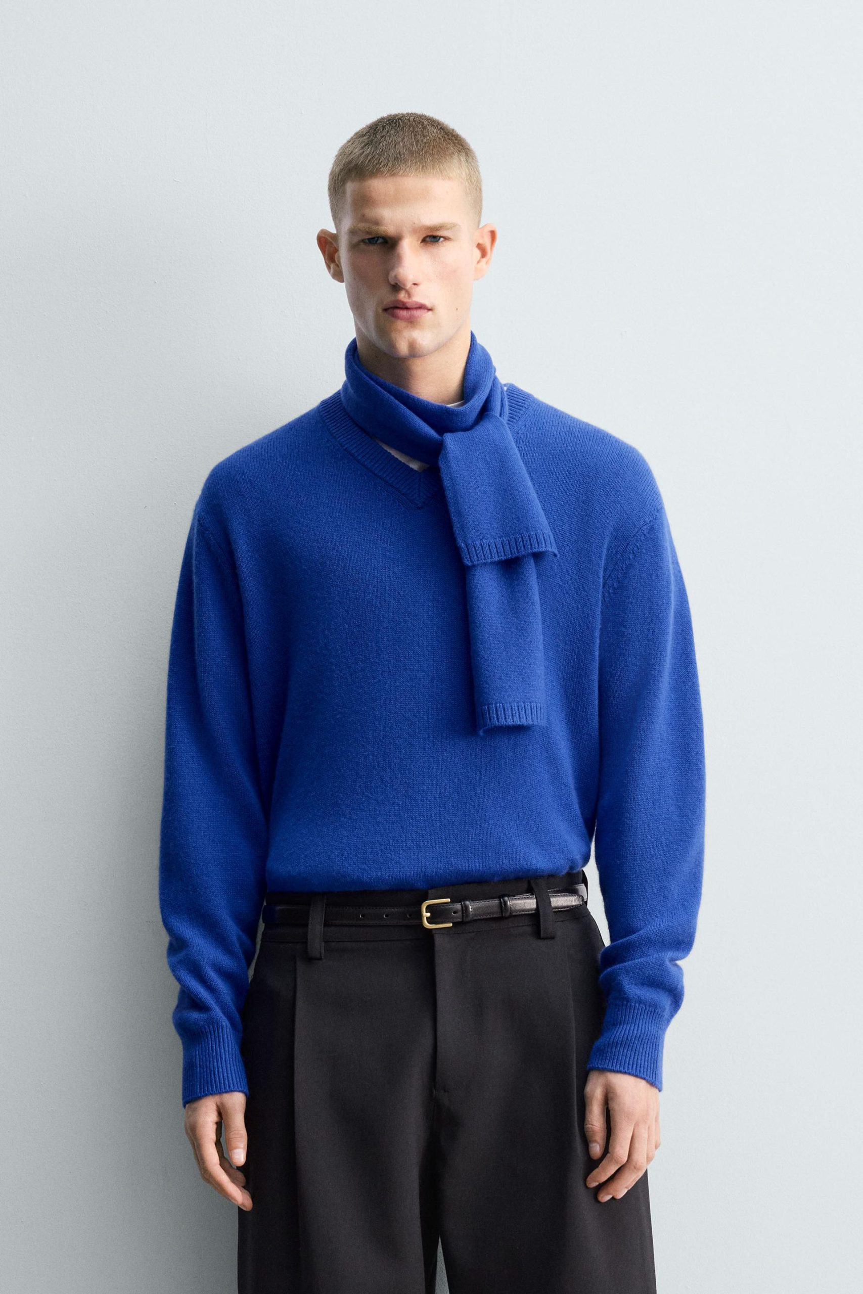 V-NECK WOOL - CASHMERE LIMITED EDITION JUMPER MARO