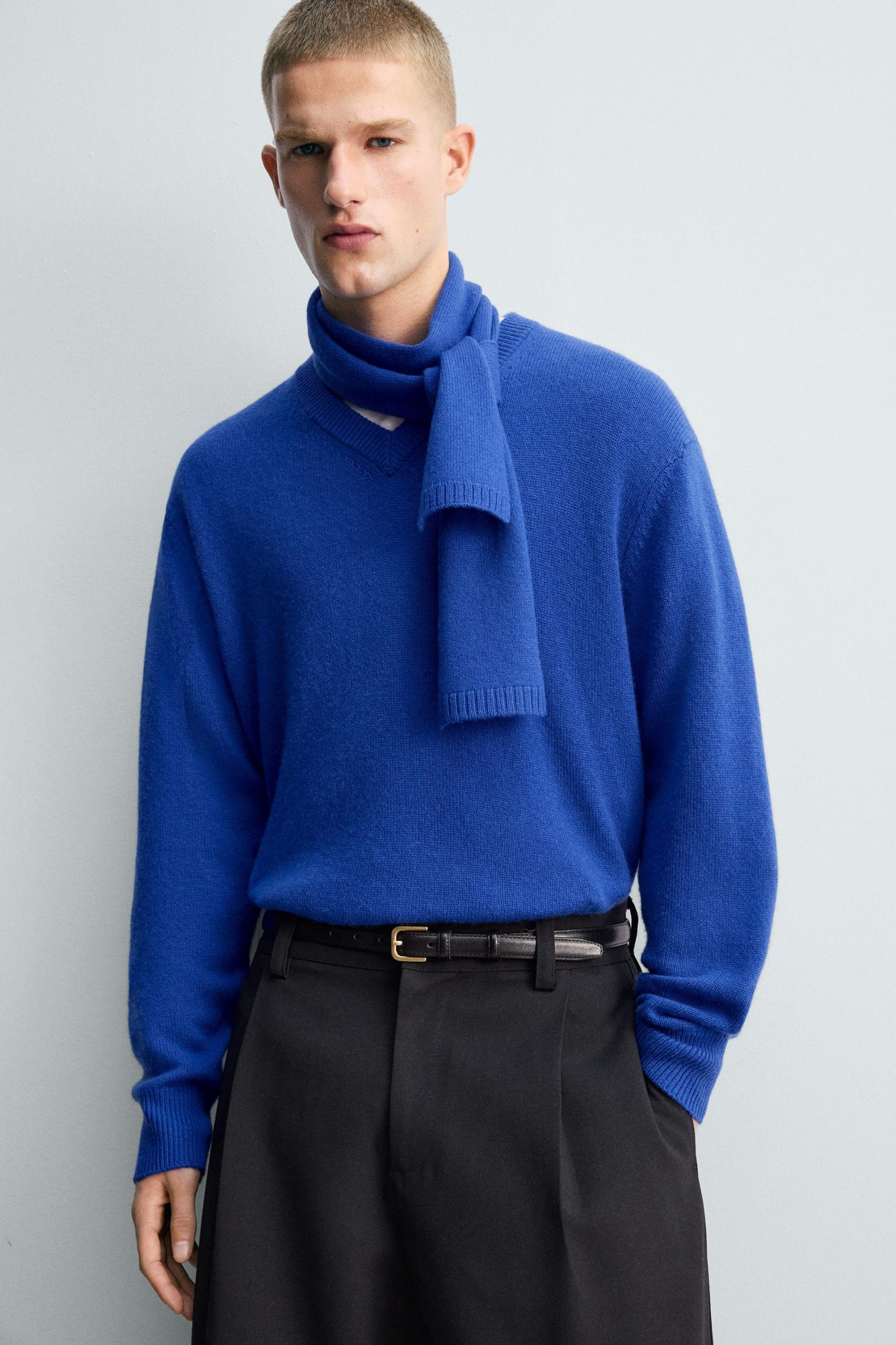 V-NECK WOOL - CASHMERE LIMITED EDITION JUMPER MARO - Ảnh 5