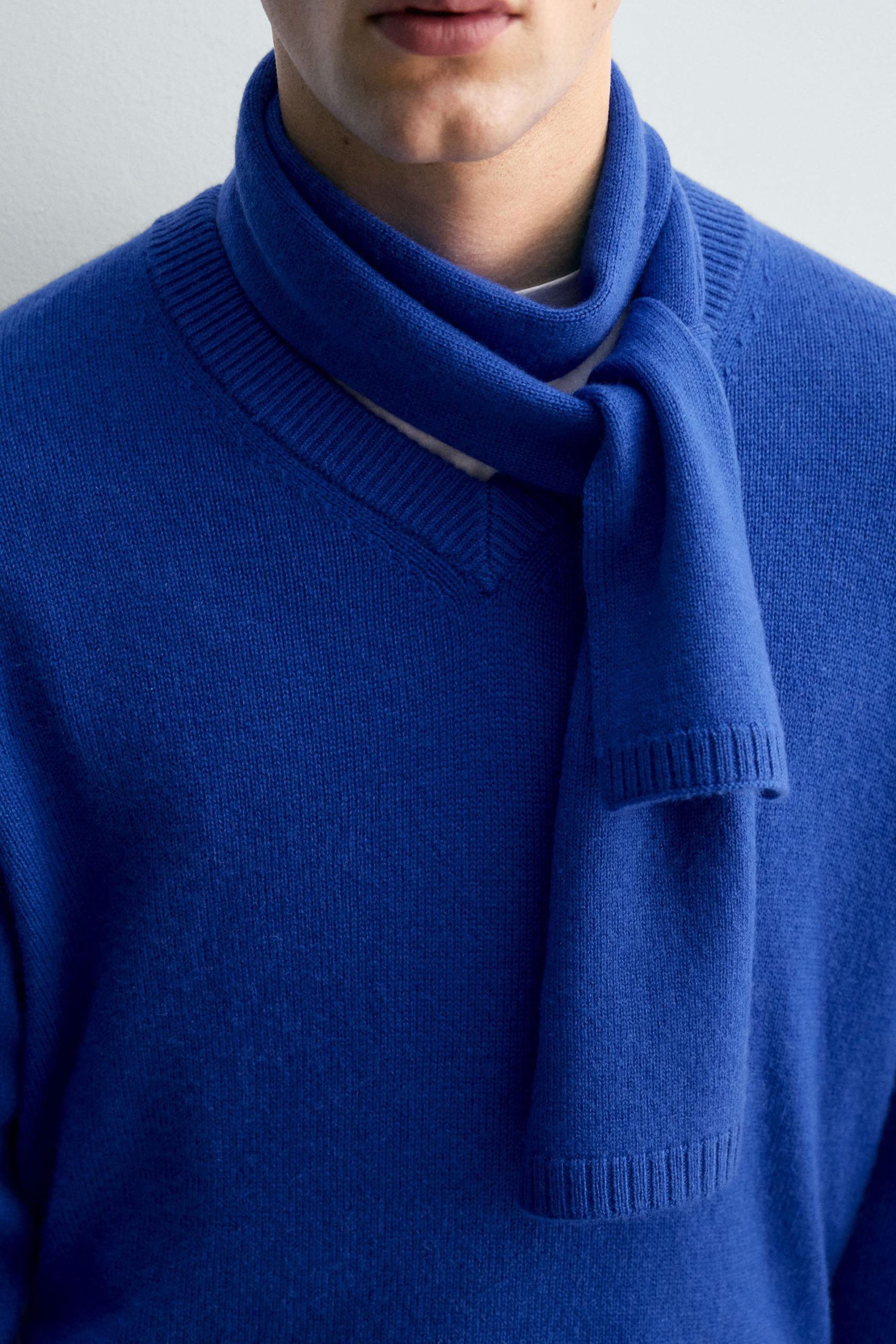 V-NECK WOOL - CASHMERE LIMITED EDITION JUMPER MARO - Ảnh 4