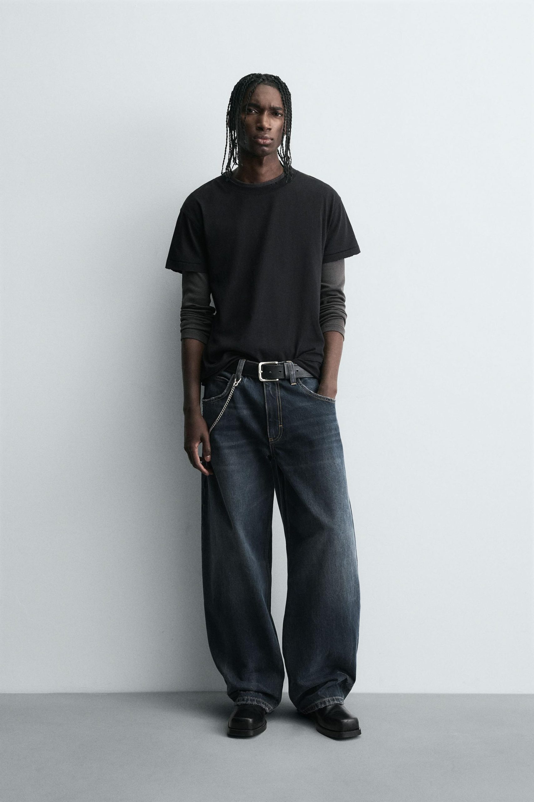 Washed Balloon Fit Jeans MARO - Ảnh 2