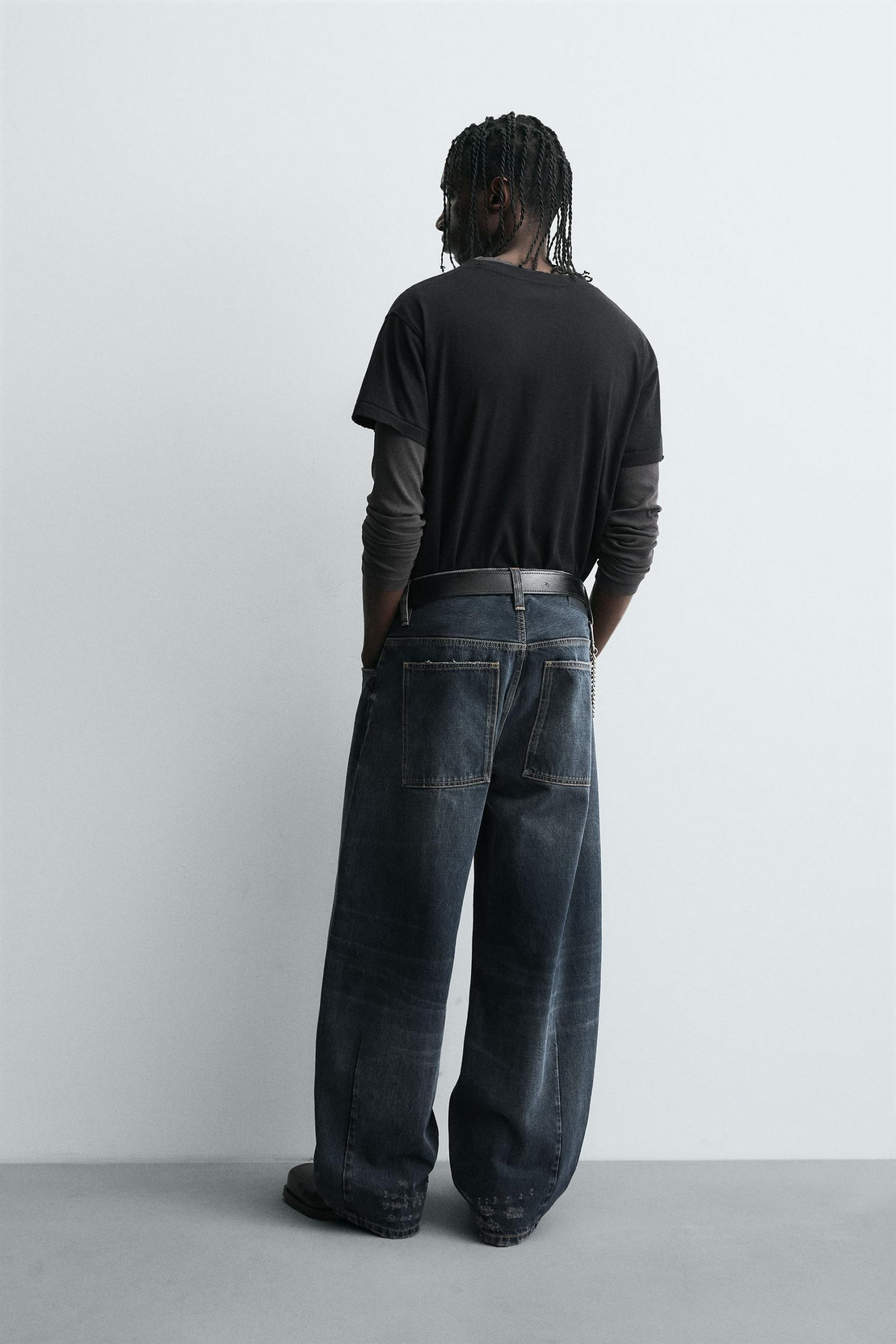 Washed Balloon Fit Jeans MARO - Ảnh 4