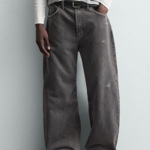 Washed Barrel Fit Trousers MARO