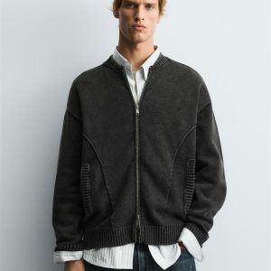 WASHED BOMBER JACKET MARO
