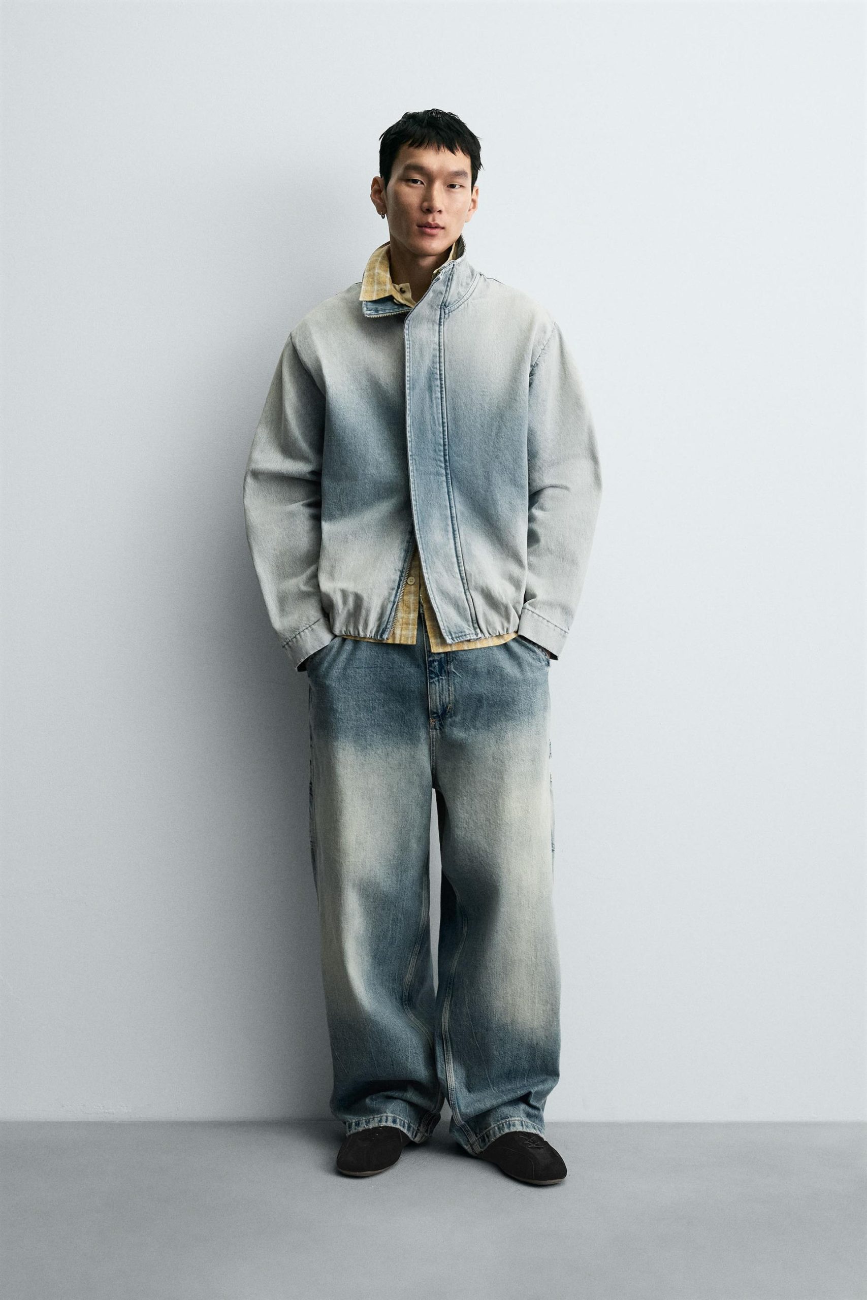 Washed Denim Jacket MARO - Ảnh 2