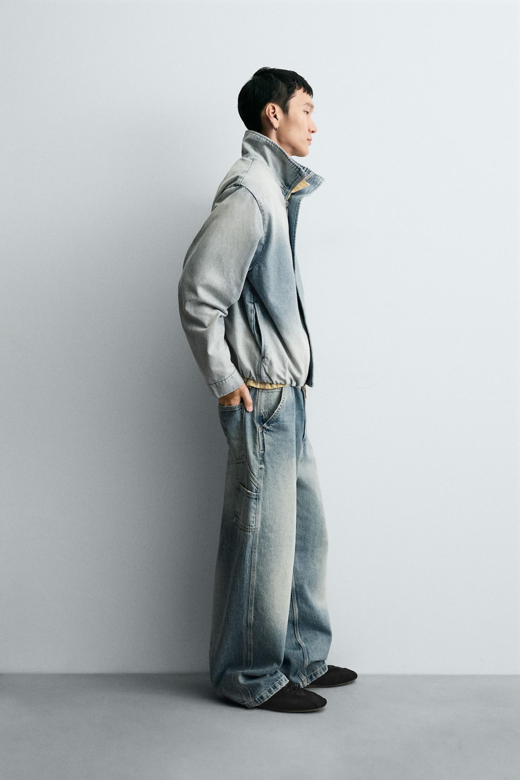 Washed Denim Jacket MARO - Ảnh 7