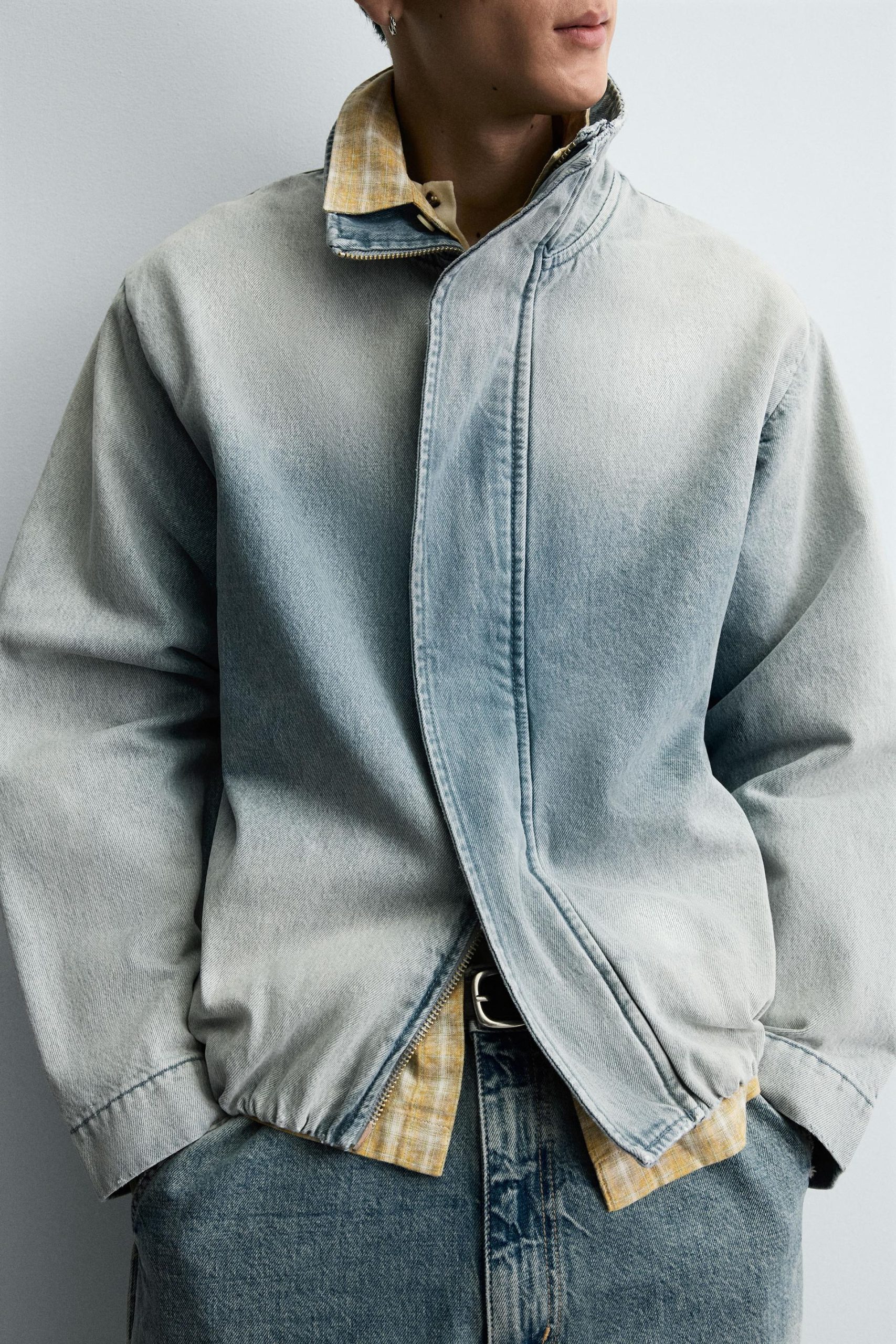 Washed Denim Jacket MARO - Ảnh 6