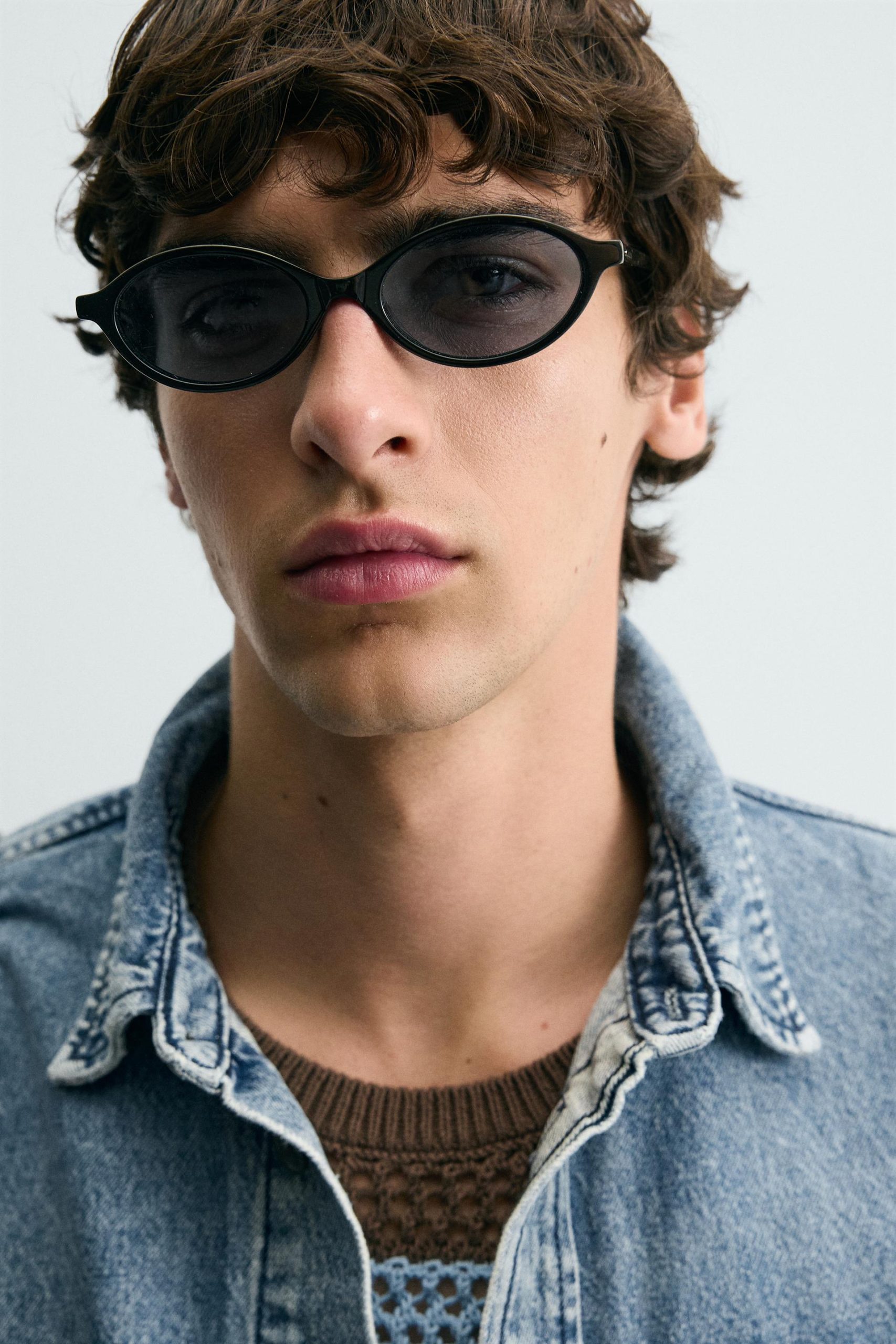 Washed Denim Overshirt With Pockets MARO - Ảnh 5