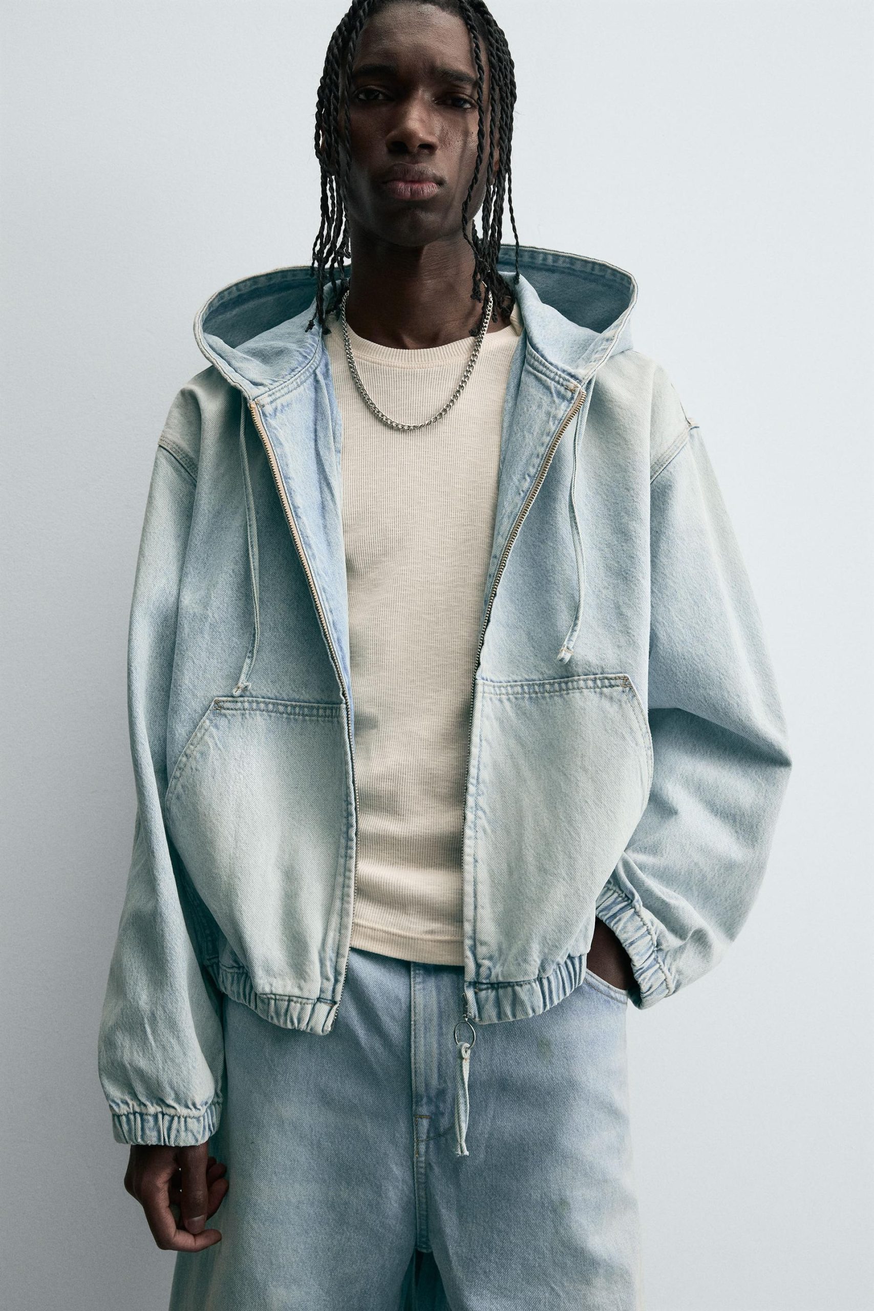 Washed Hooded Jacket MARO - Ảnh 5