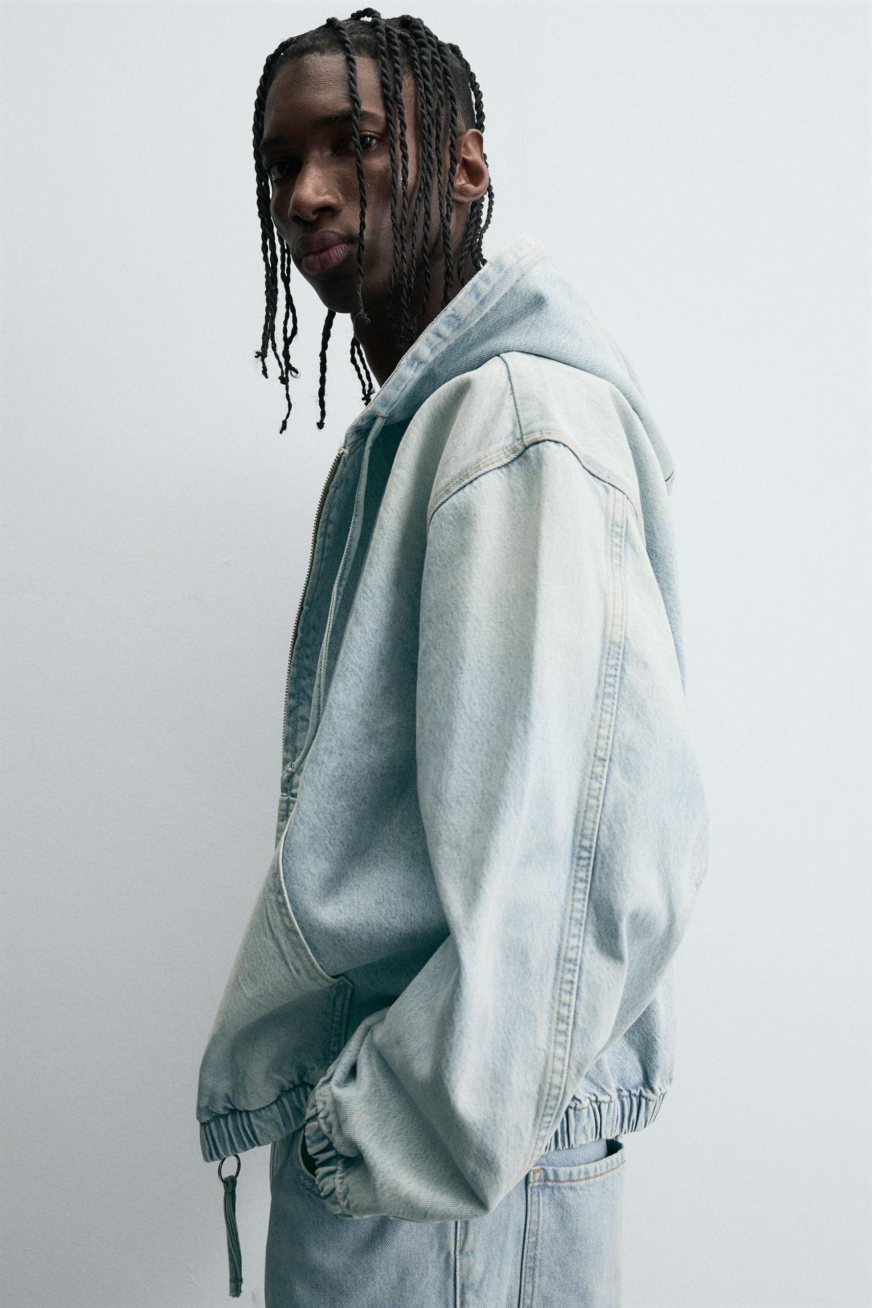 Washed Hooded Jacket MARO - Ảnh 4