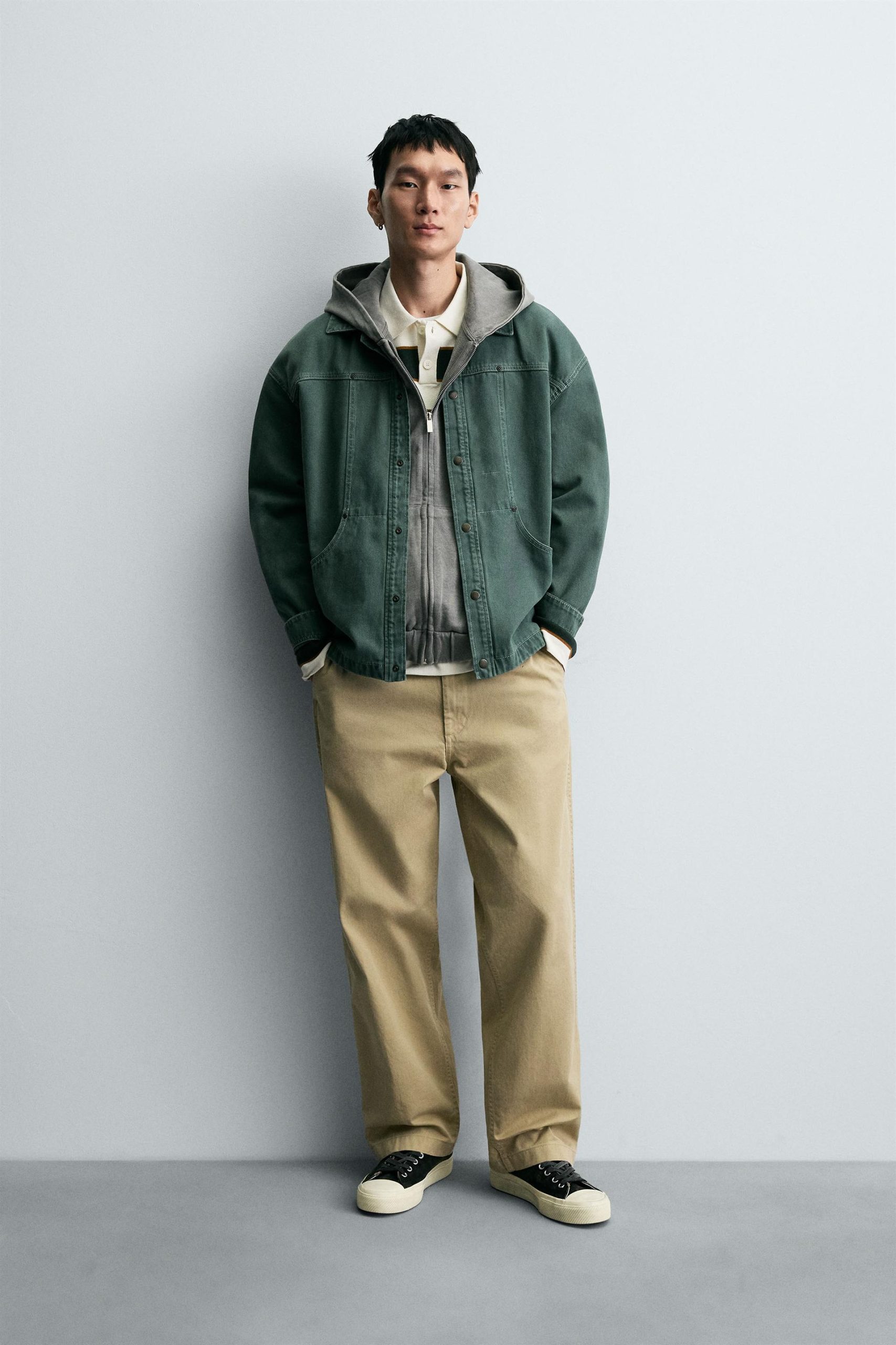 WASHED STRUCTURED OVERSHIRT MARO - Ảnh 9