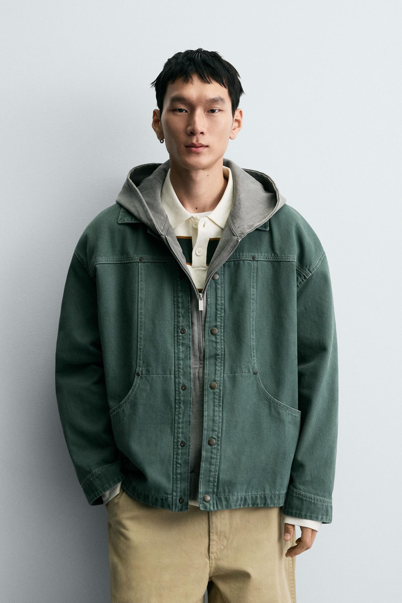 WASHED STRUCTURED OVERSHIRT MARO