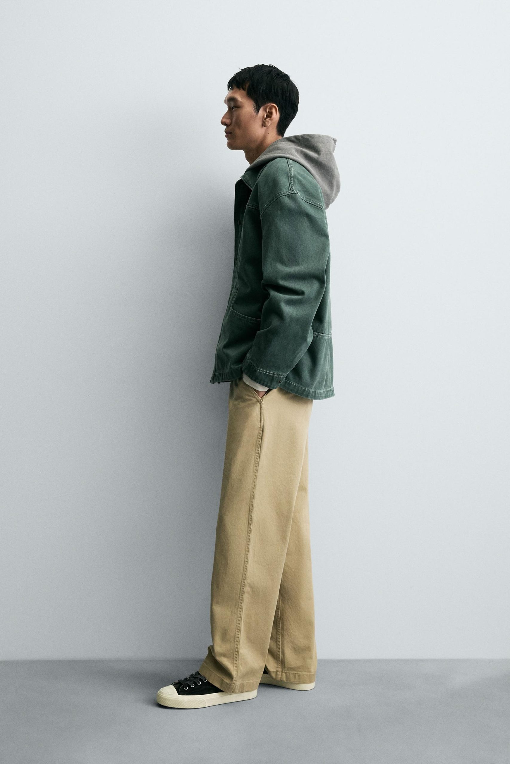 WASHED STRUCTURED OVERSHIRT MARO - Ảnh 6
