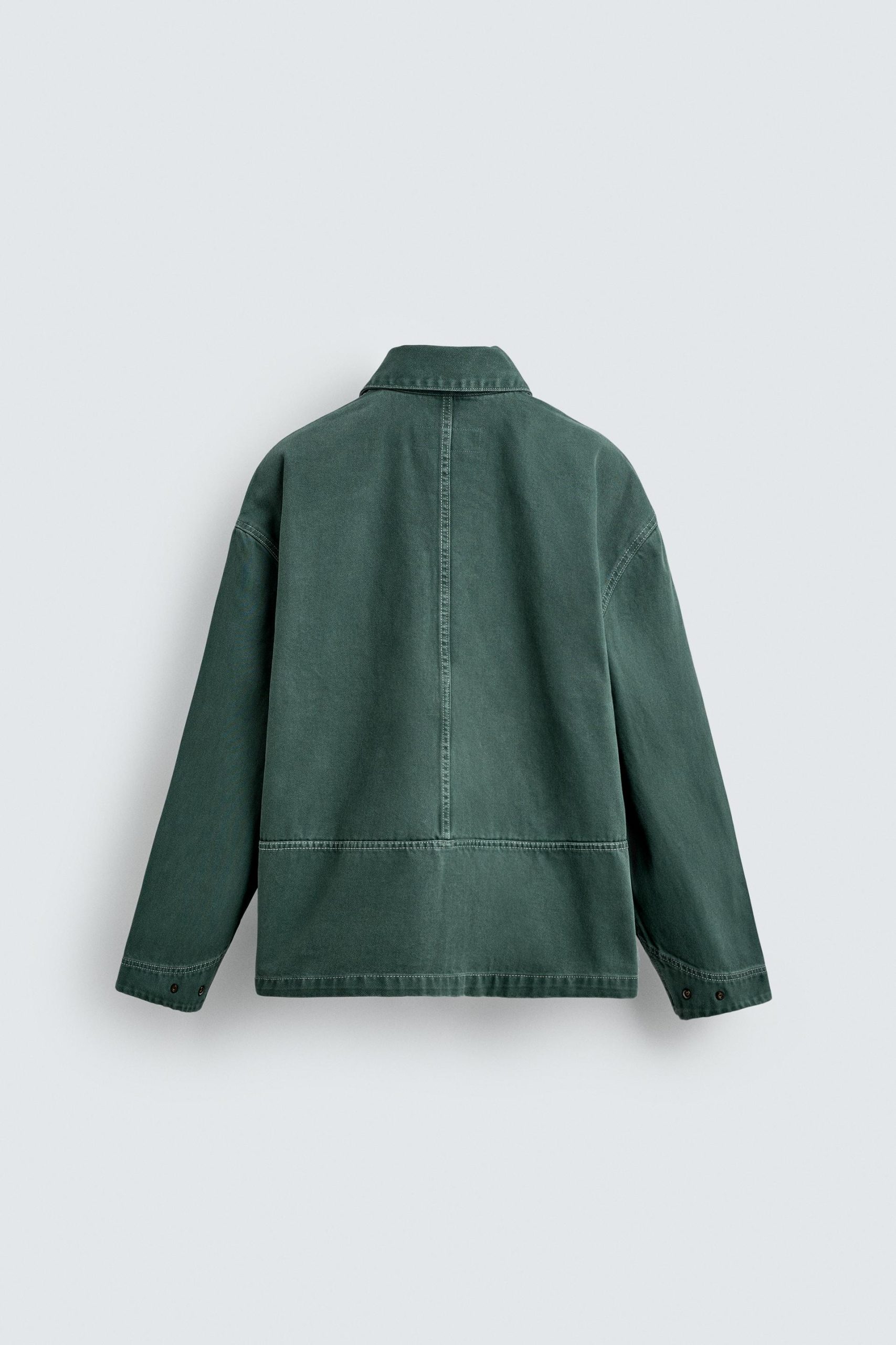 WASHED STRUCTURED OVERSHIRT MARO - Ảnh 2