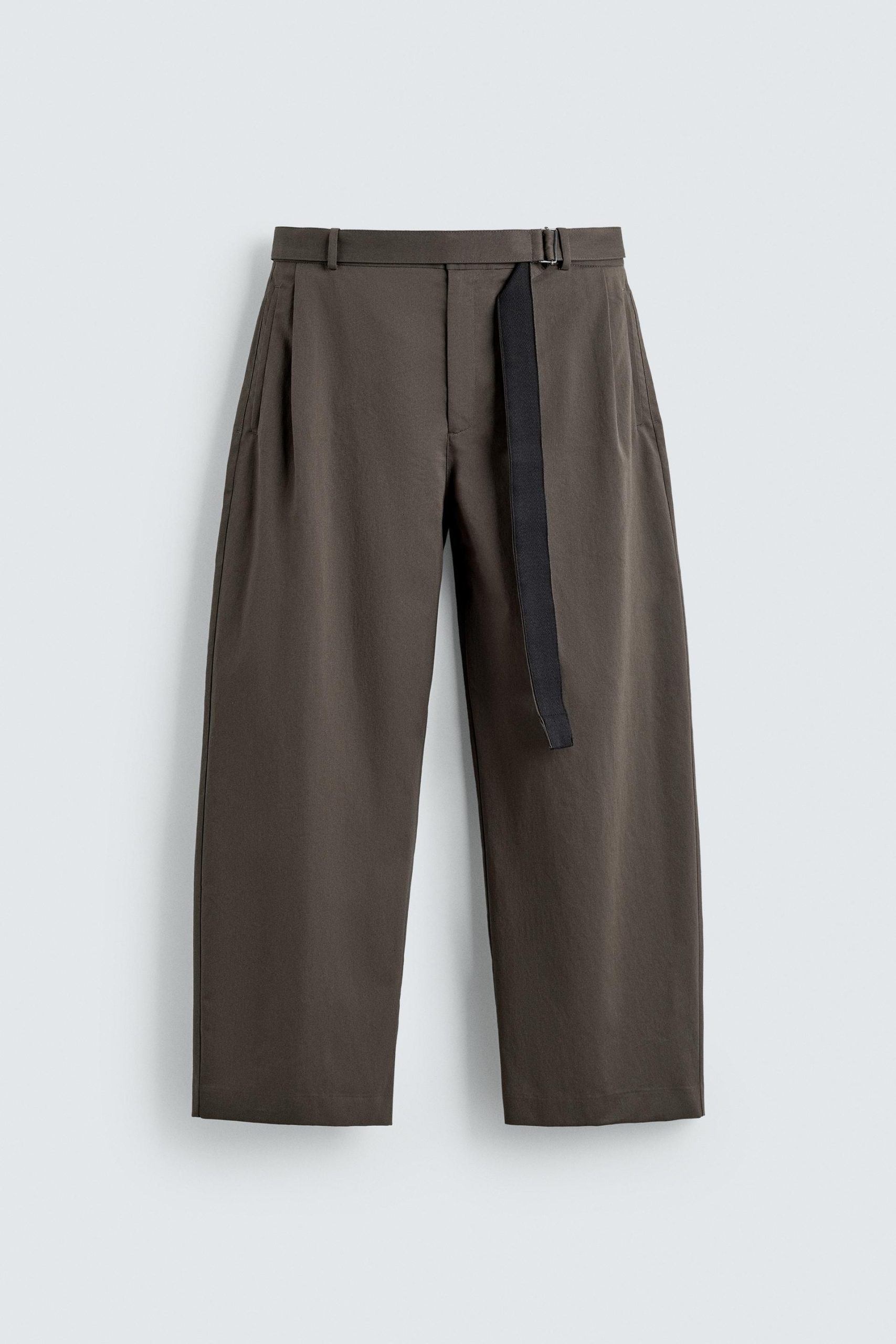 Wide-Leg Trousers With Belt MARO - Ảnh 8