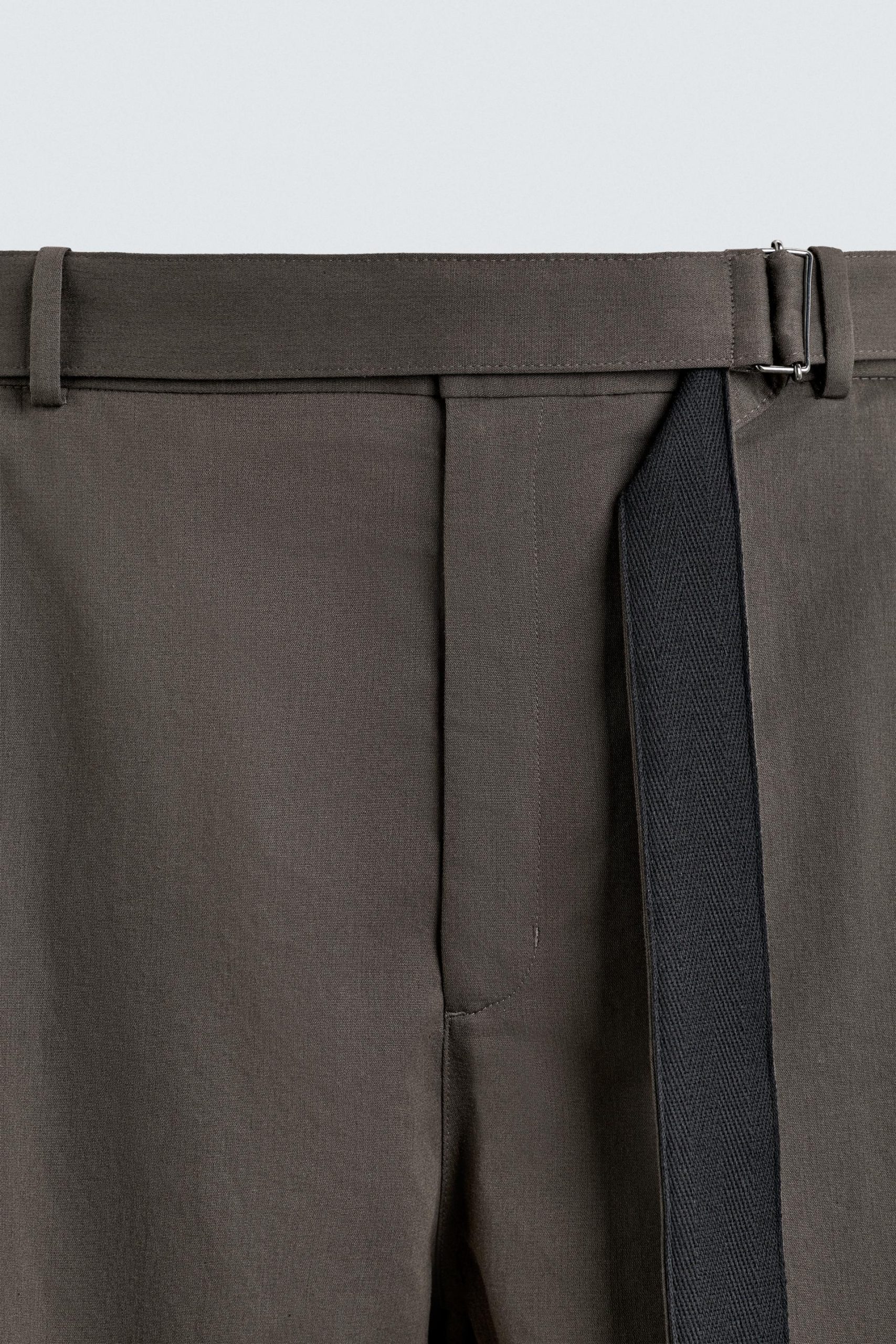 Wide-Leg Trousers With Belt MARO - Ảnh 10