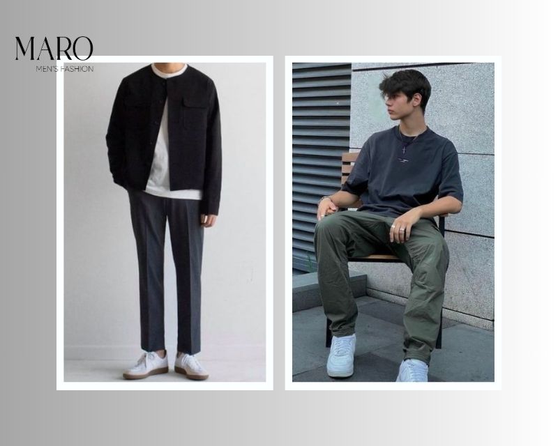 áo thun oversize quần chinos