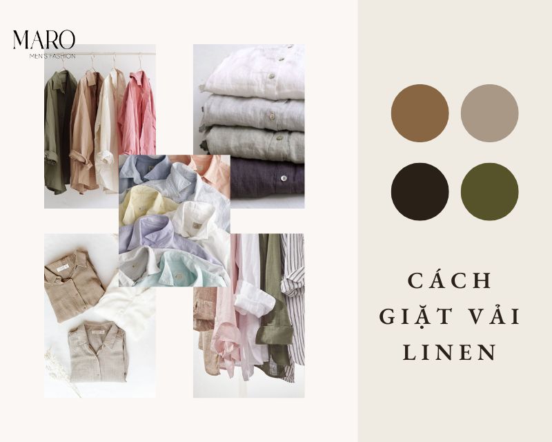 cách giặt vải linen