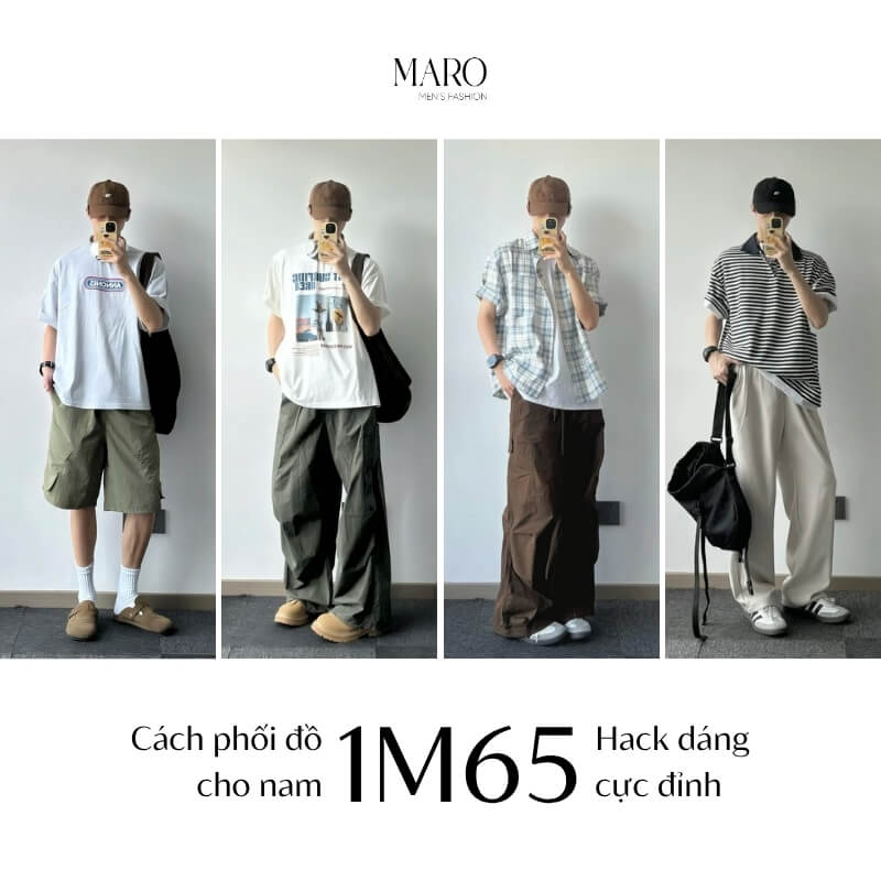 cách phối đồ cho nam cao 1m65