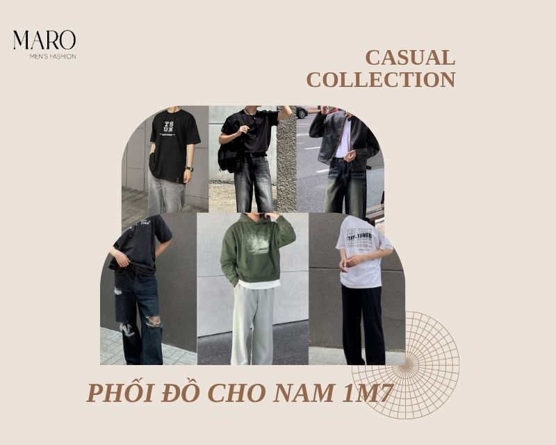 cách phối đồ cho nam cao 1m7