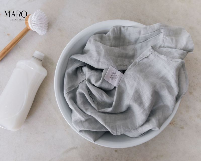sử dụng bột wash vải linen