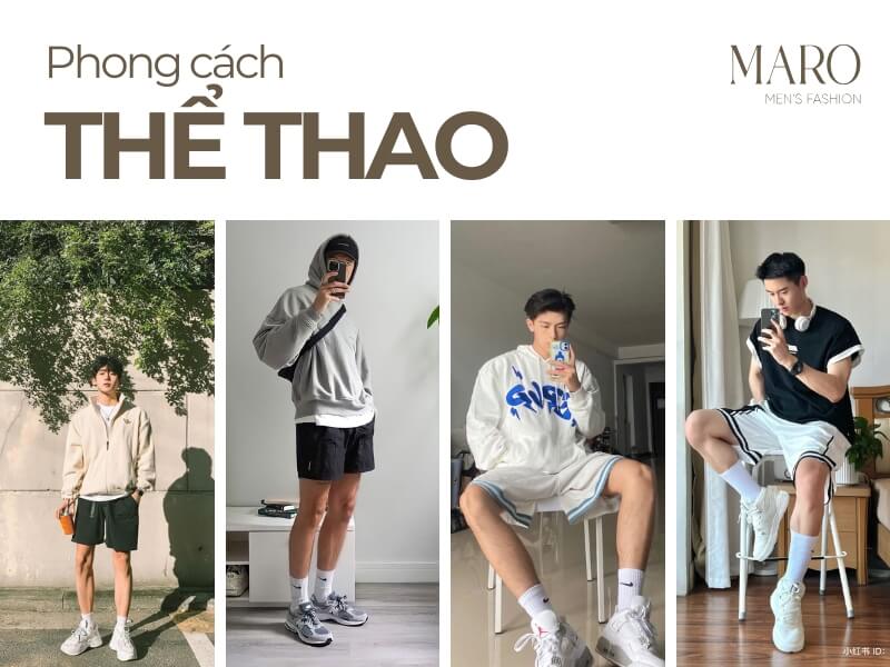 phối đồ đi chơi với người yêu nam phong cách thể thao sporty style