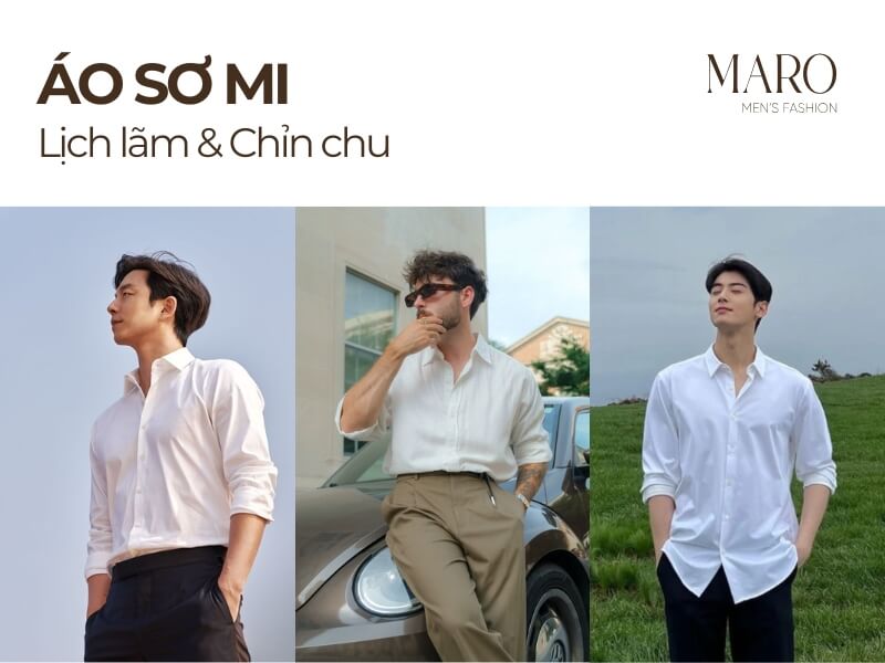 thời trang nam 30 tuổi áo sơ mi