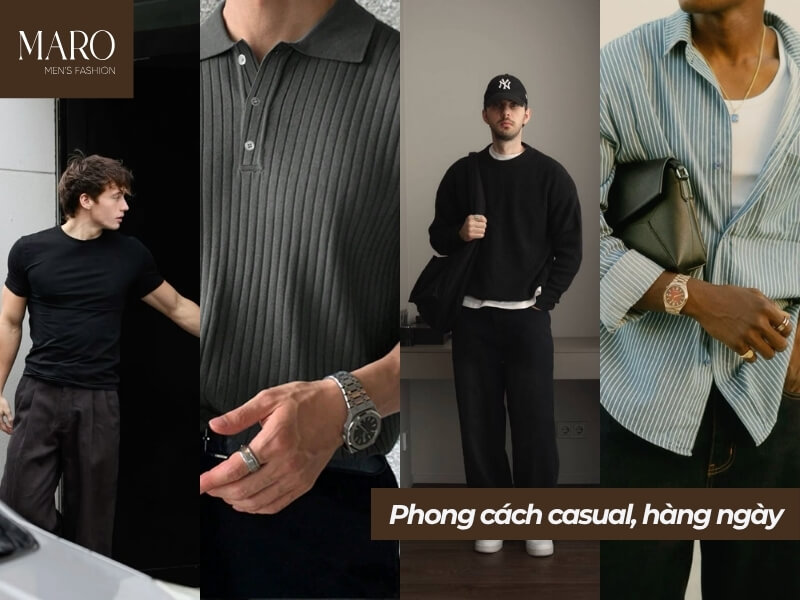thời trang nam 30 tuổi phong cách casual hàng ngày