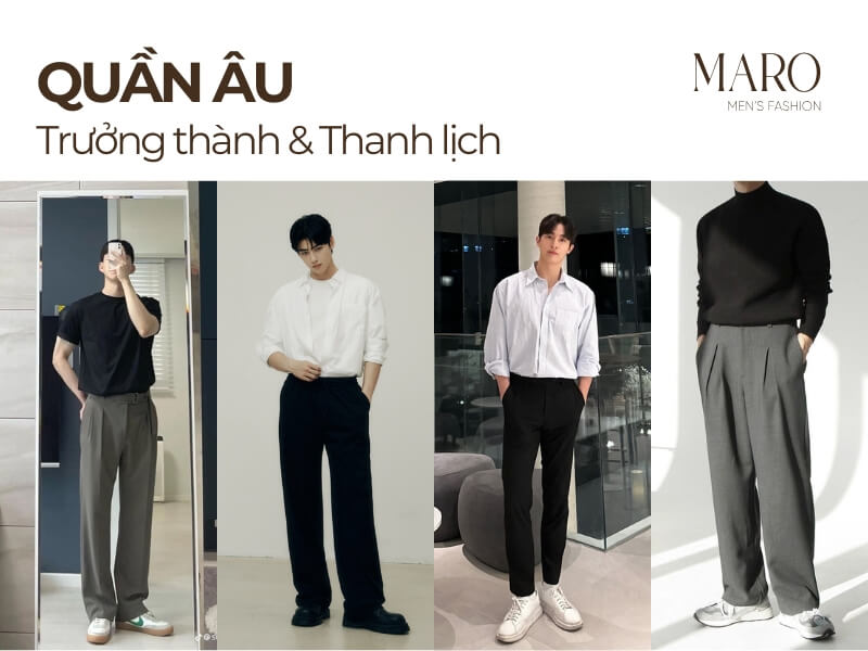 thời trang nam 30 tuổi quần âu