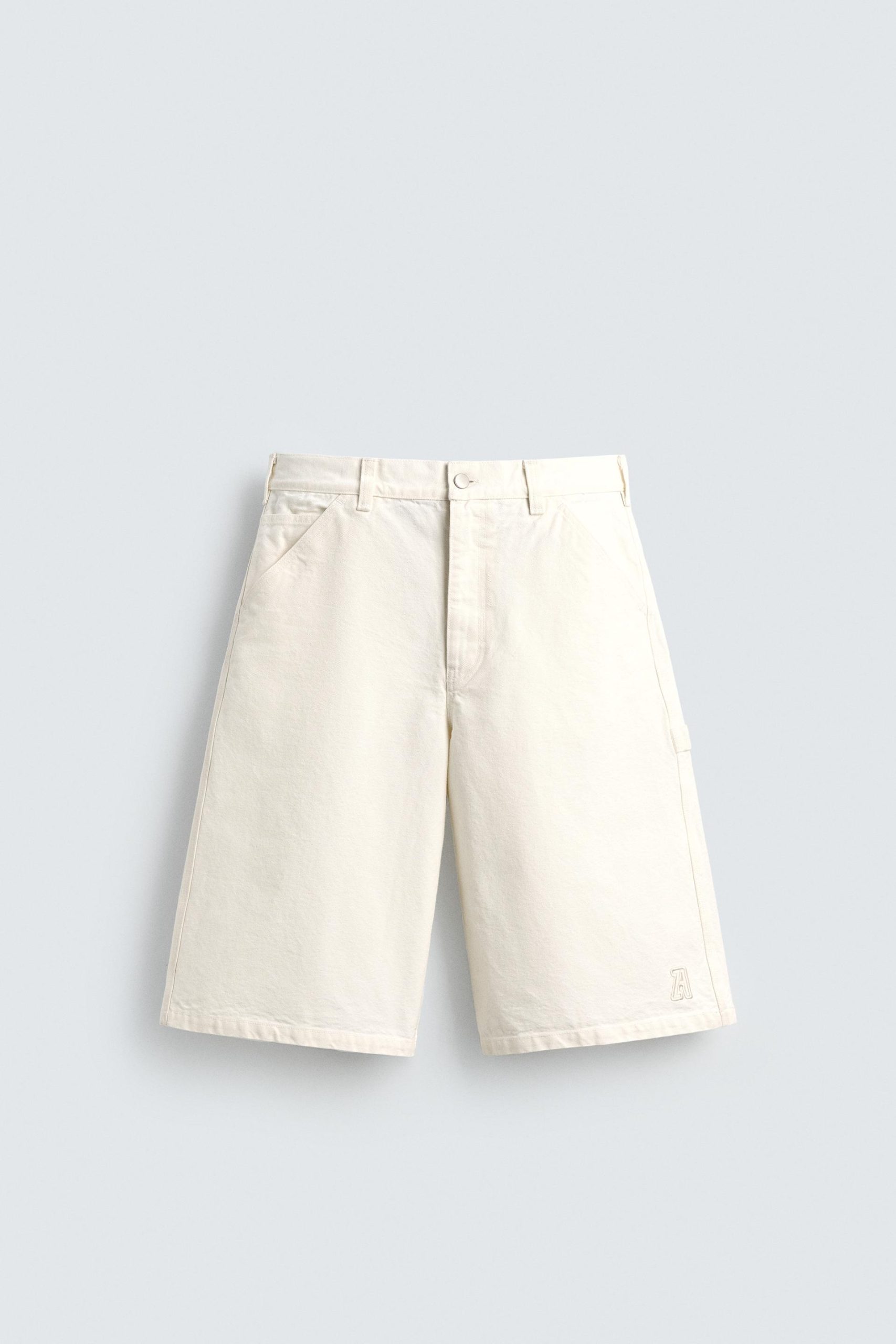 BAGGY FIT DENIM BERMUDA SHORTS WITH PATCH MARO - Ảnh 5
