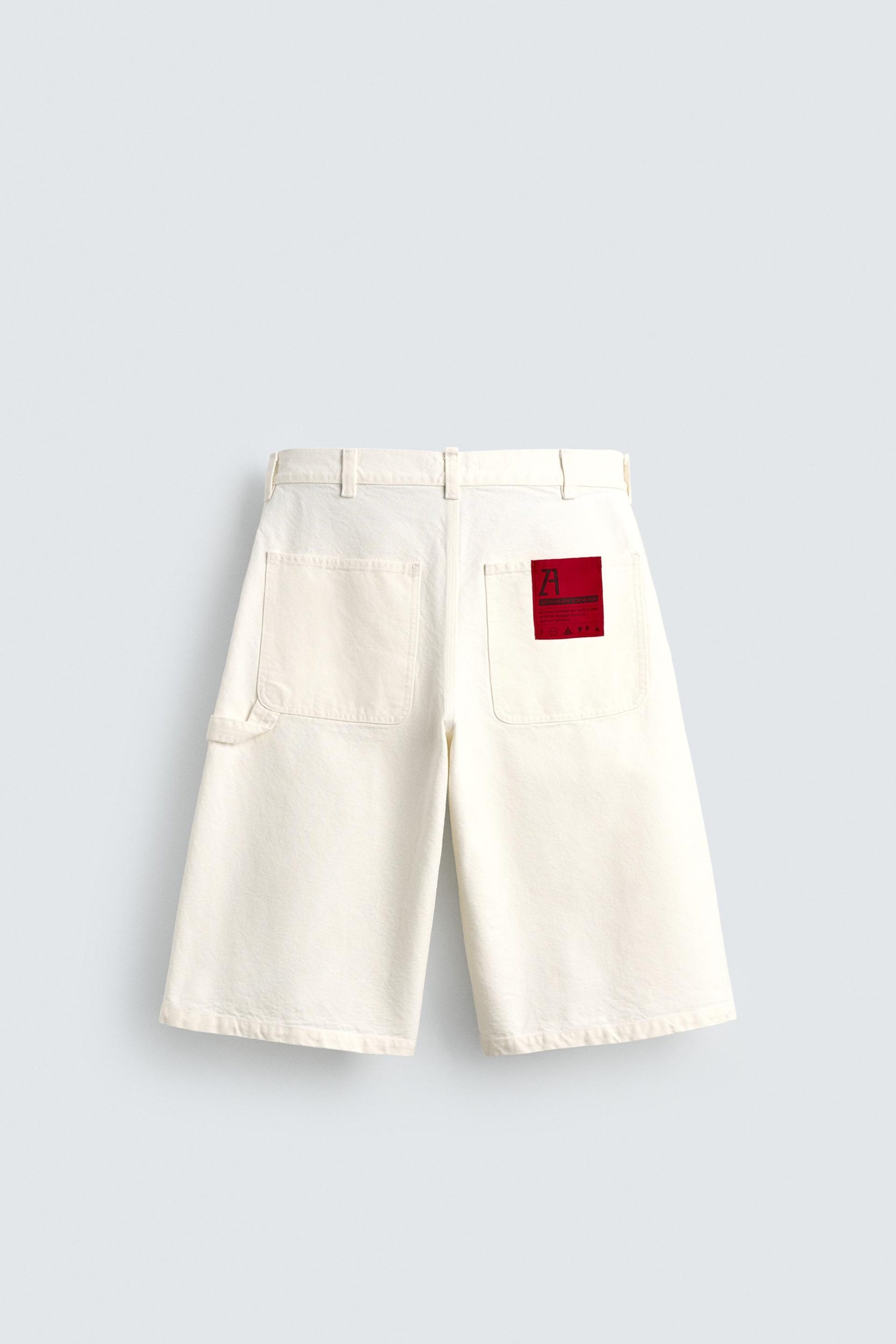 BAGGY FIT DENIM BERMUDA SHORTS WITH PATCH MARO - Ảnh 4