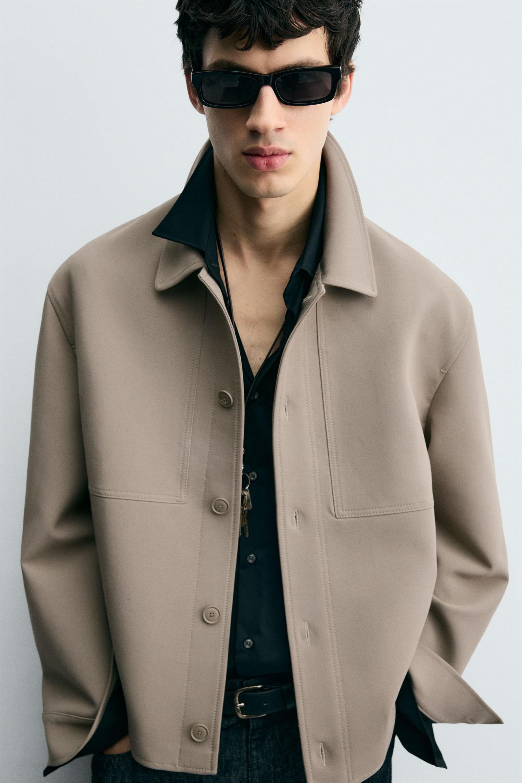 BOXY FIT OVERSHIRT MARO - Ảnh 4