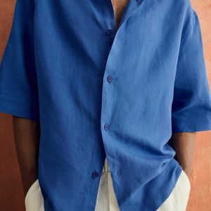 BOXY FIT TEXTURED SHIRT MARO