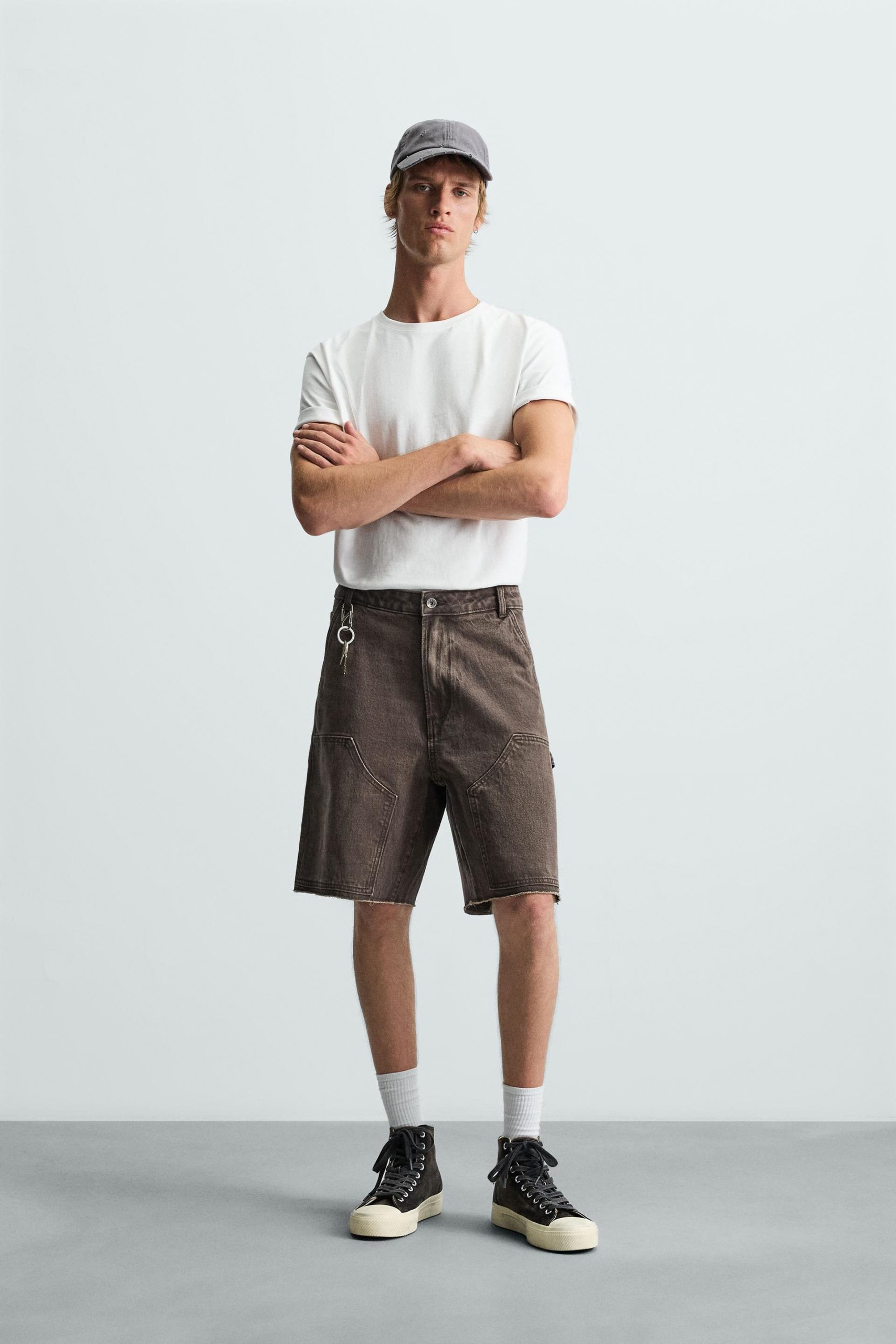 CARPENTER POCKET BERMUDA SHORTS MARO - Ảnh 10