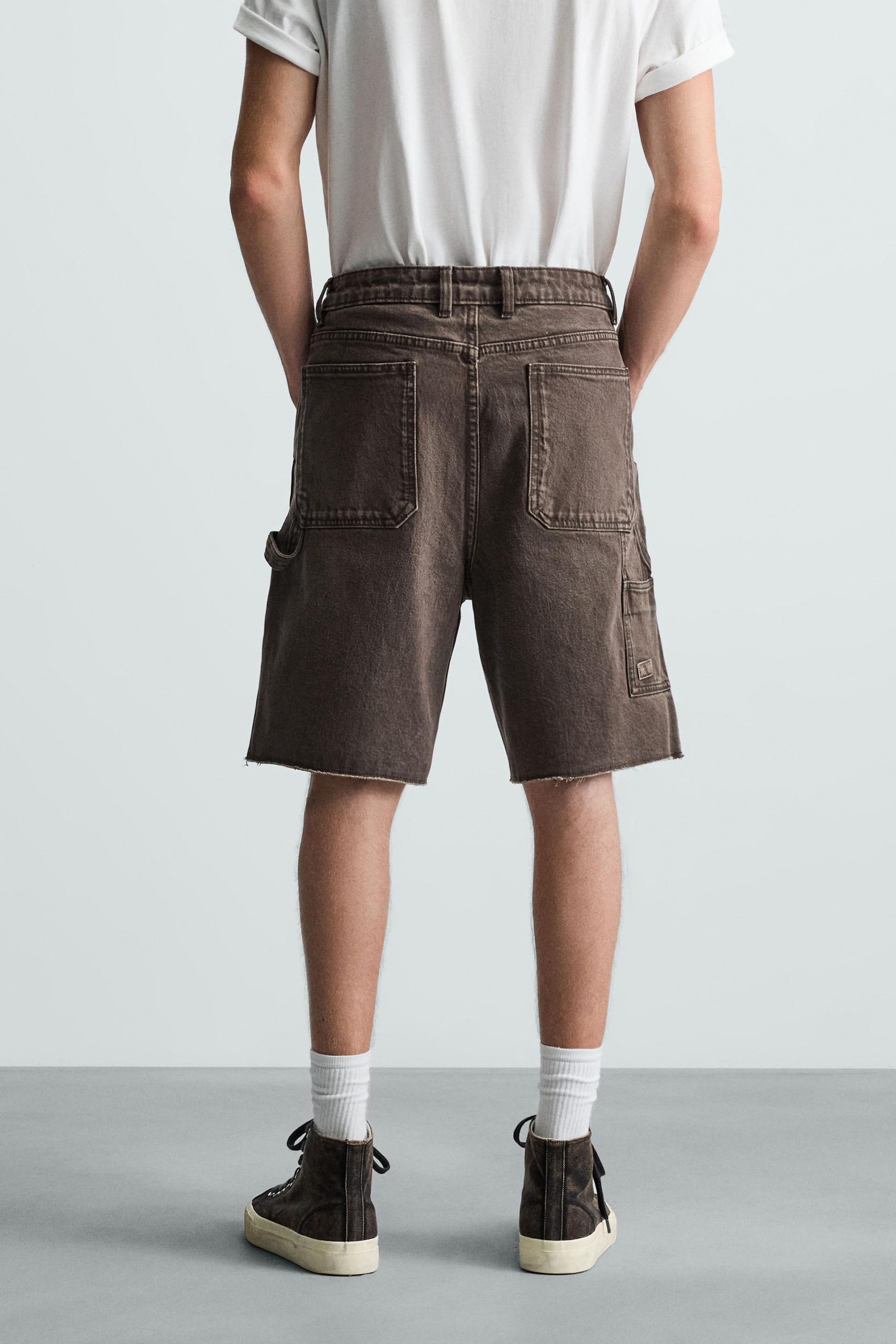 CARPENTER POCKET BERMUDA SHORTS MARO - Ảnh 8