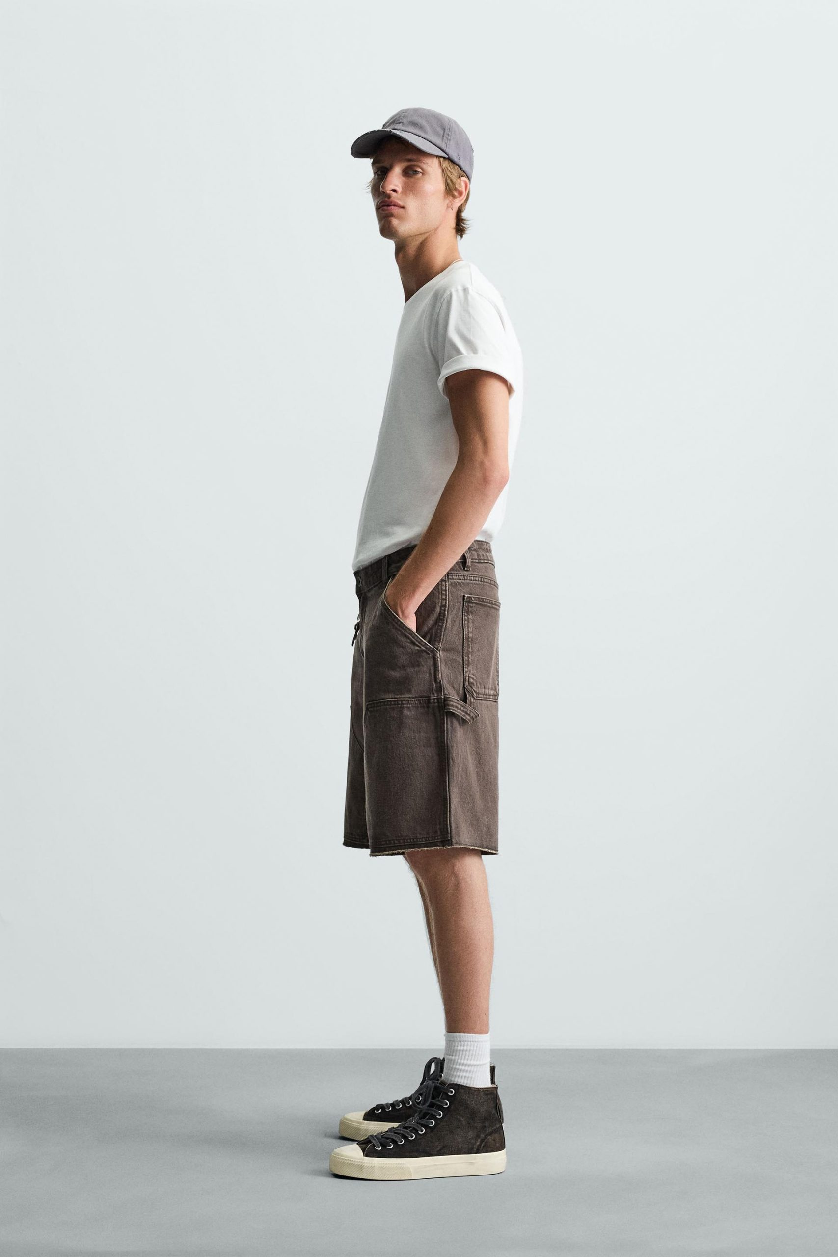 CARPENTER POCKET BERMUDA SHORTS MARO - Ảnh 7