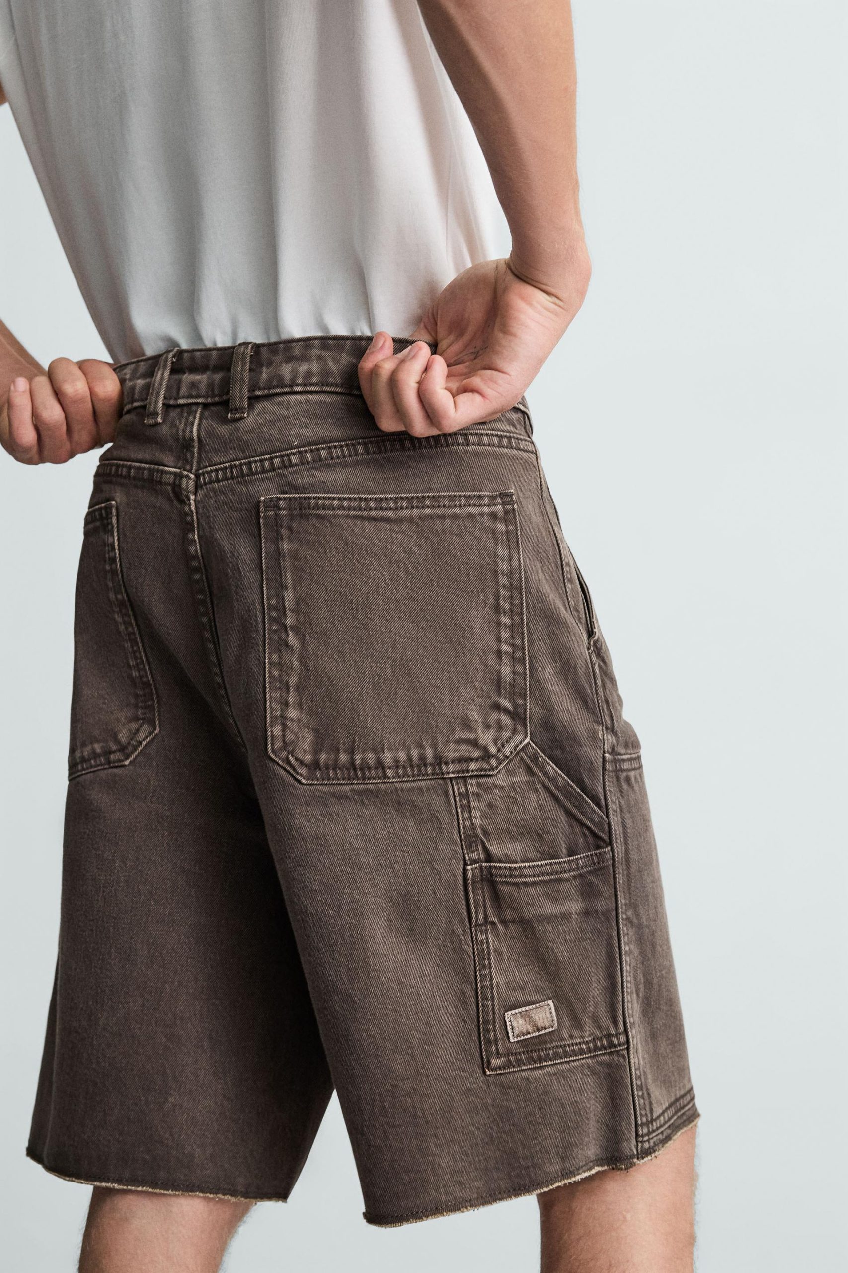 CARPENTER POCKET BERMUDA SHORTS MARO - Ảnh 6