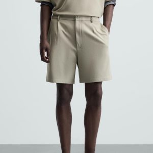 COMFORT REGULAR FIT BERMUDA SHORTS MARO