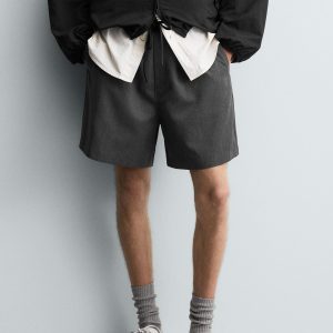 CONTRAST WAIST BERMUDA SHORTS MARO