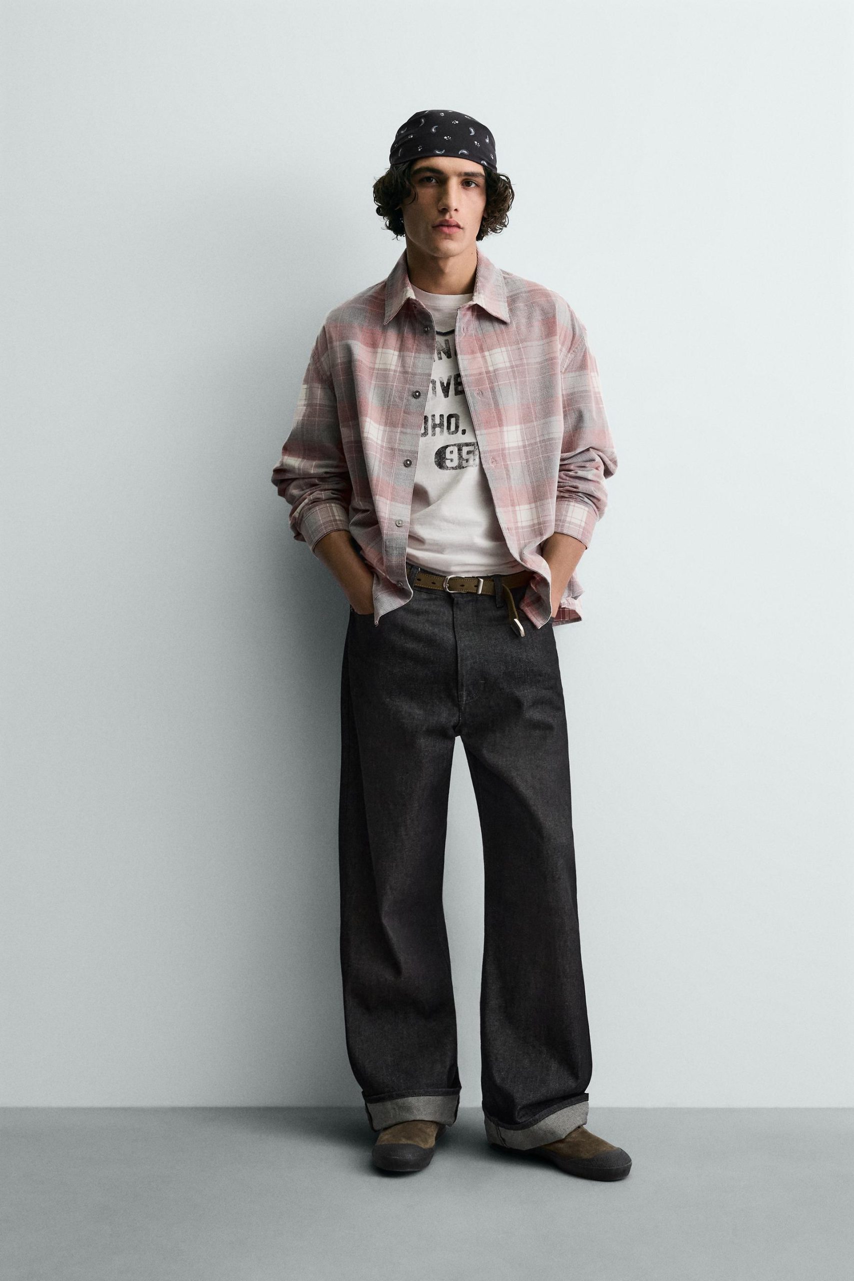 CORDUROY CHECK SHIRT MARO - Ảnh 9