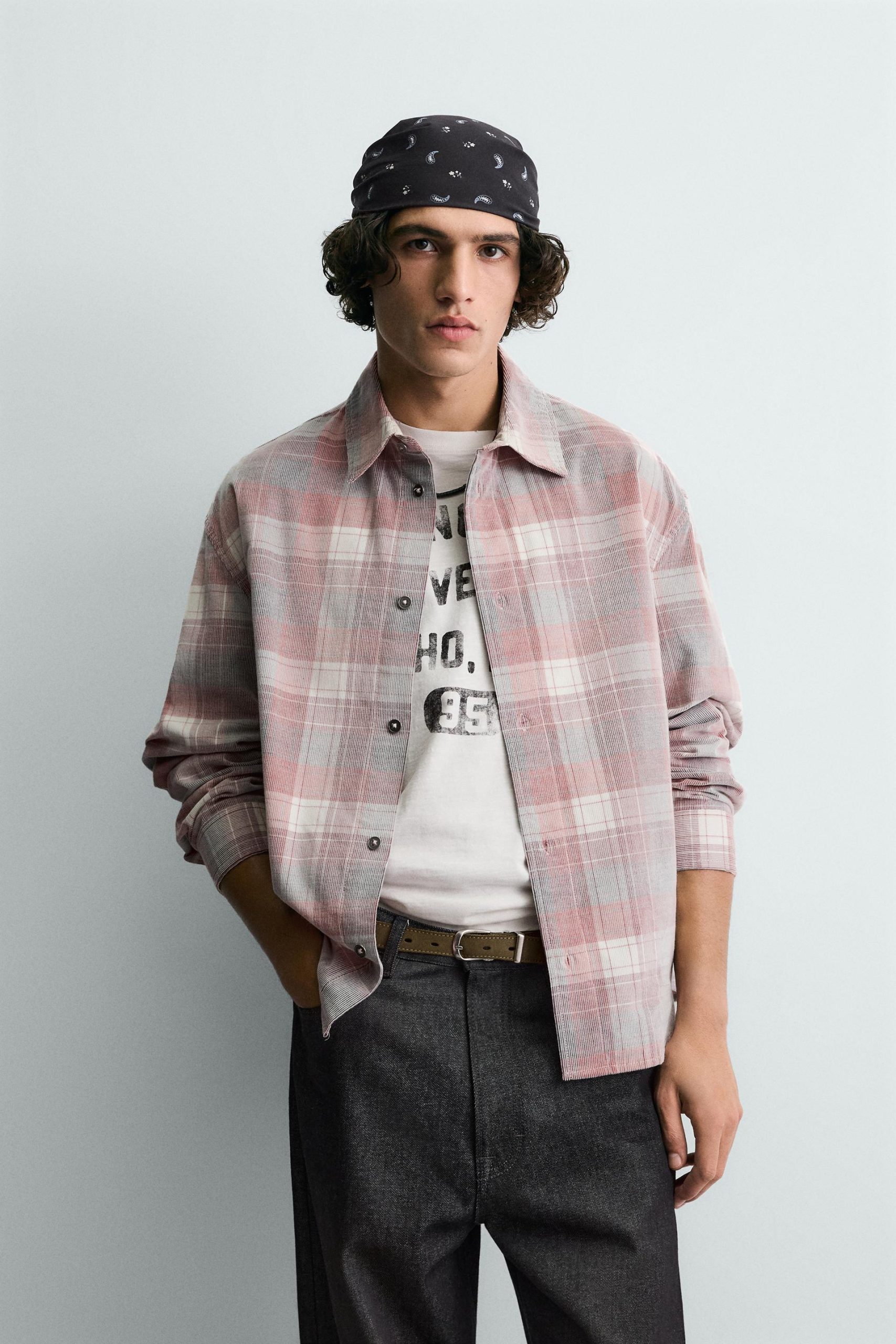 CORDUROY CHECK SHIRT MARO