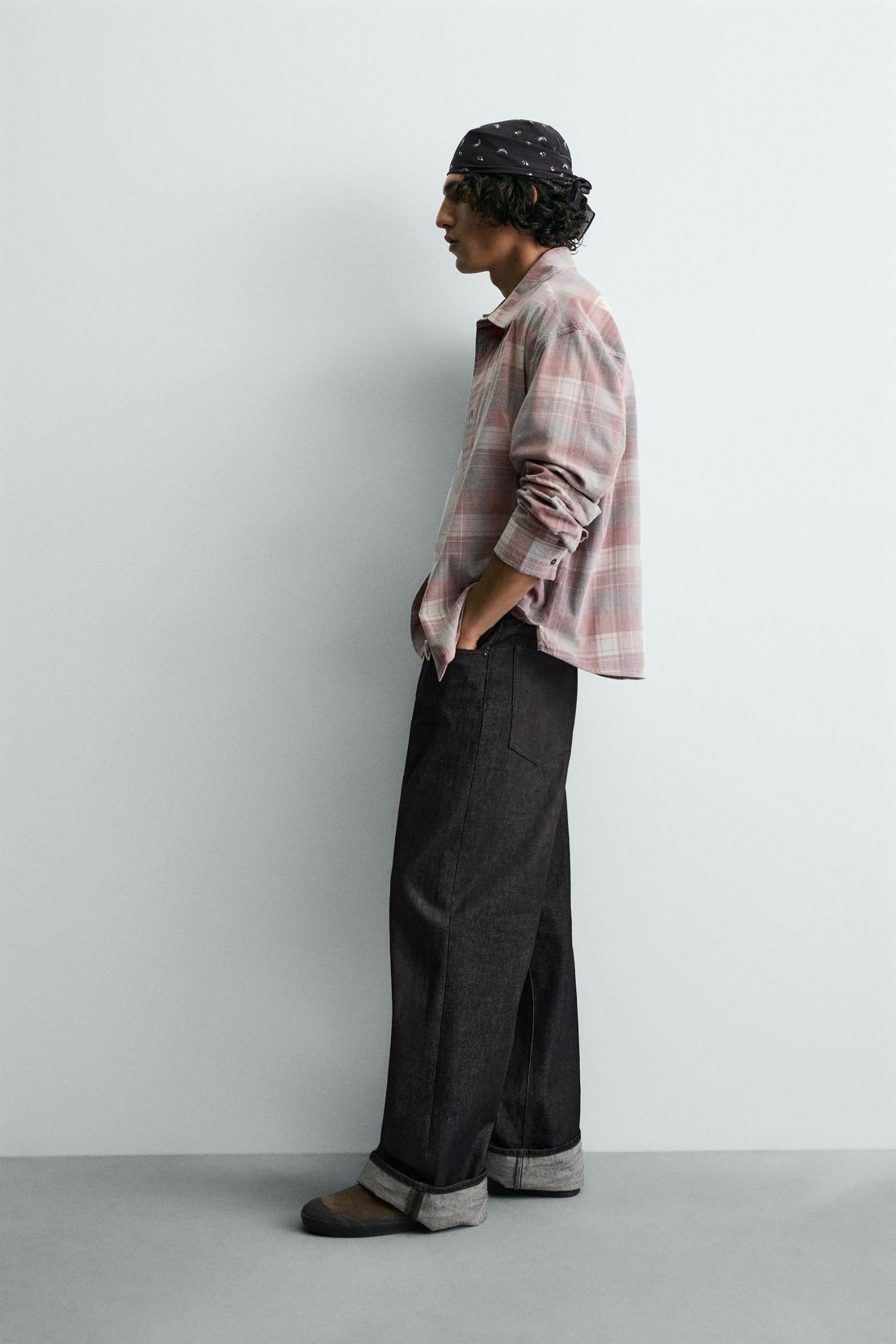 CORDUROY CHECK SHIRT MARO - Ảnh 6
