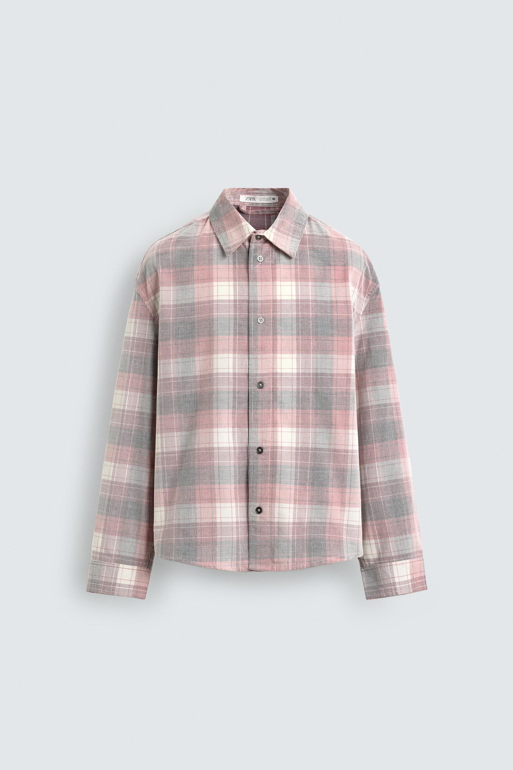 CORDUROY CHECK SHIRT MARO - Ảnh 3