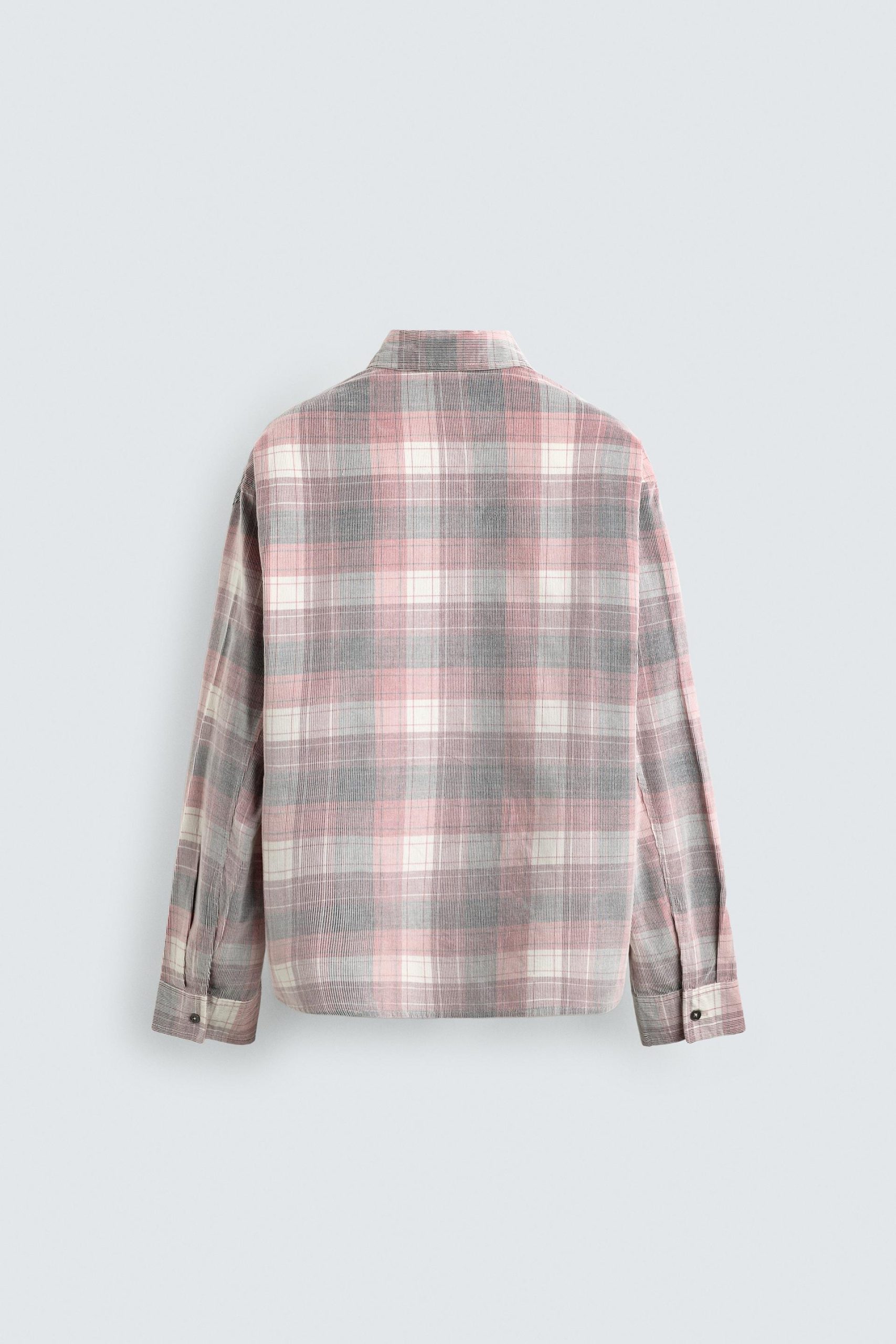 CORDUROY CHECK SHIRT MARO - Ảnh 2